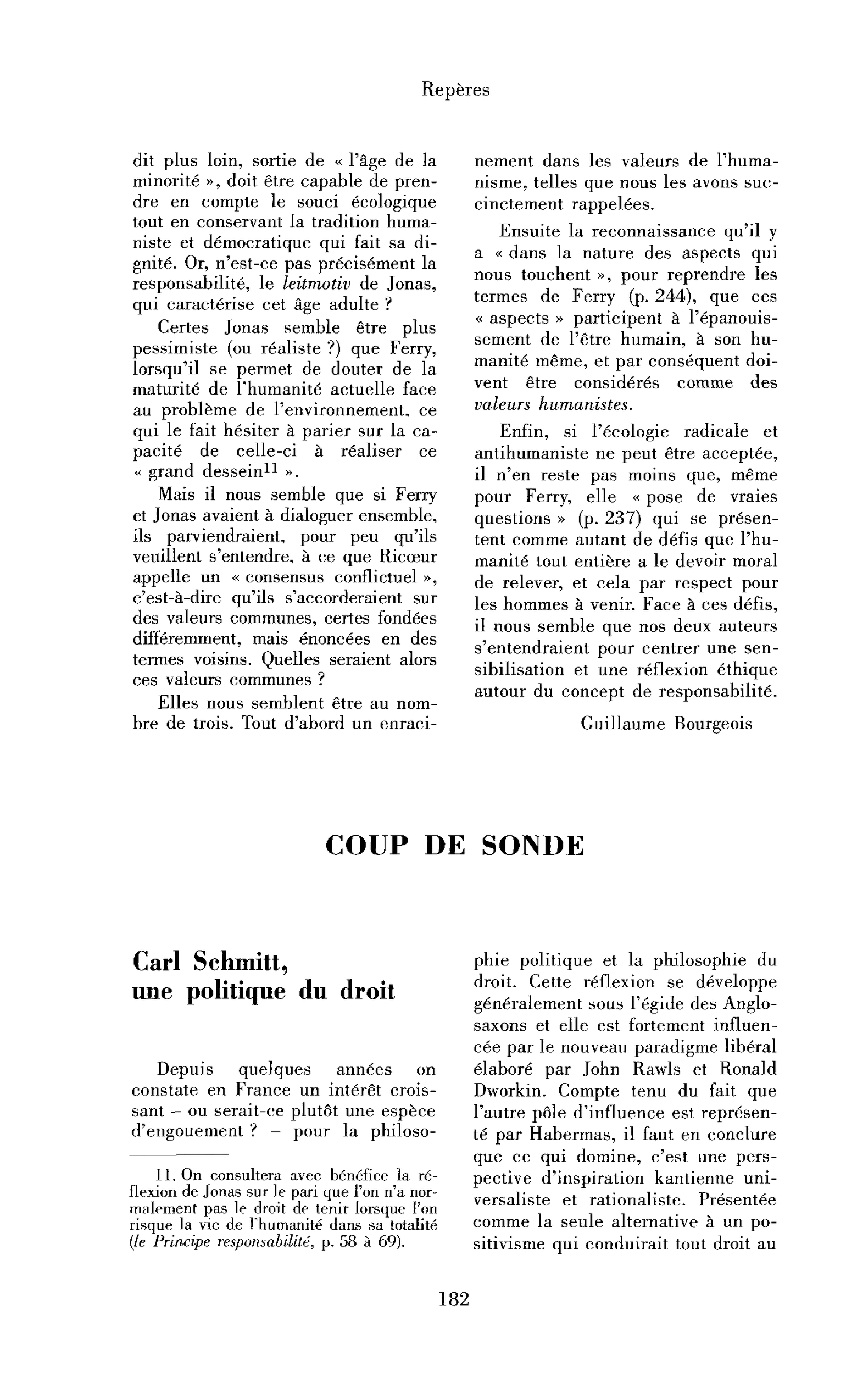 Carl Schmitt, une politique du droit