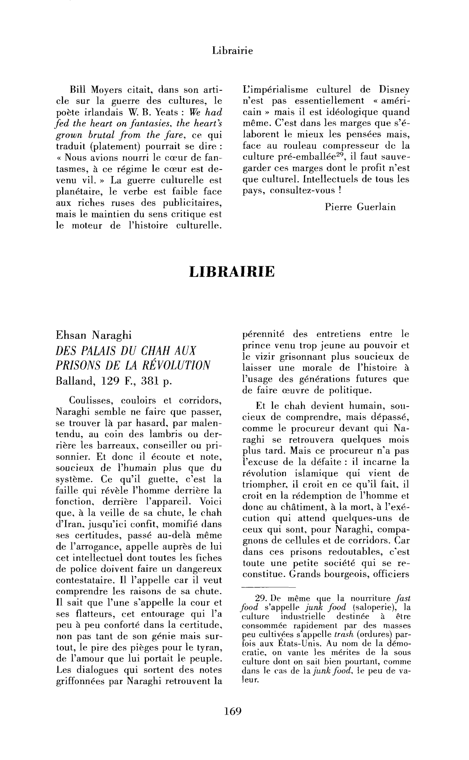 Ehsan Naraghi : Des palais du chah aux prisons de la révolution