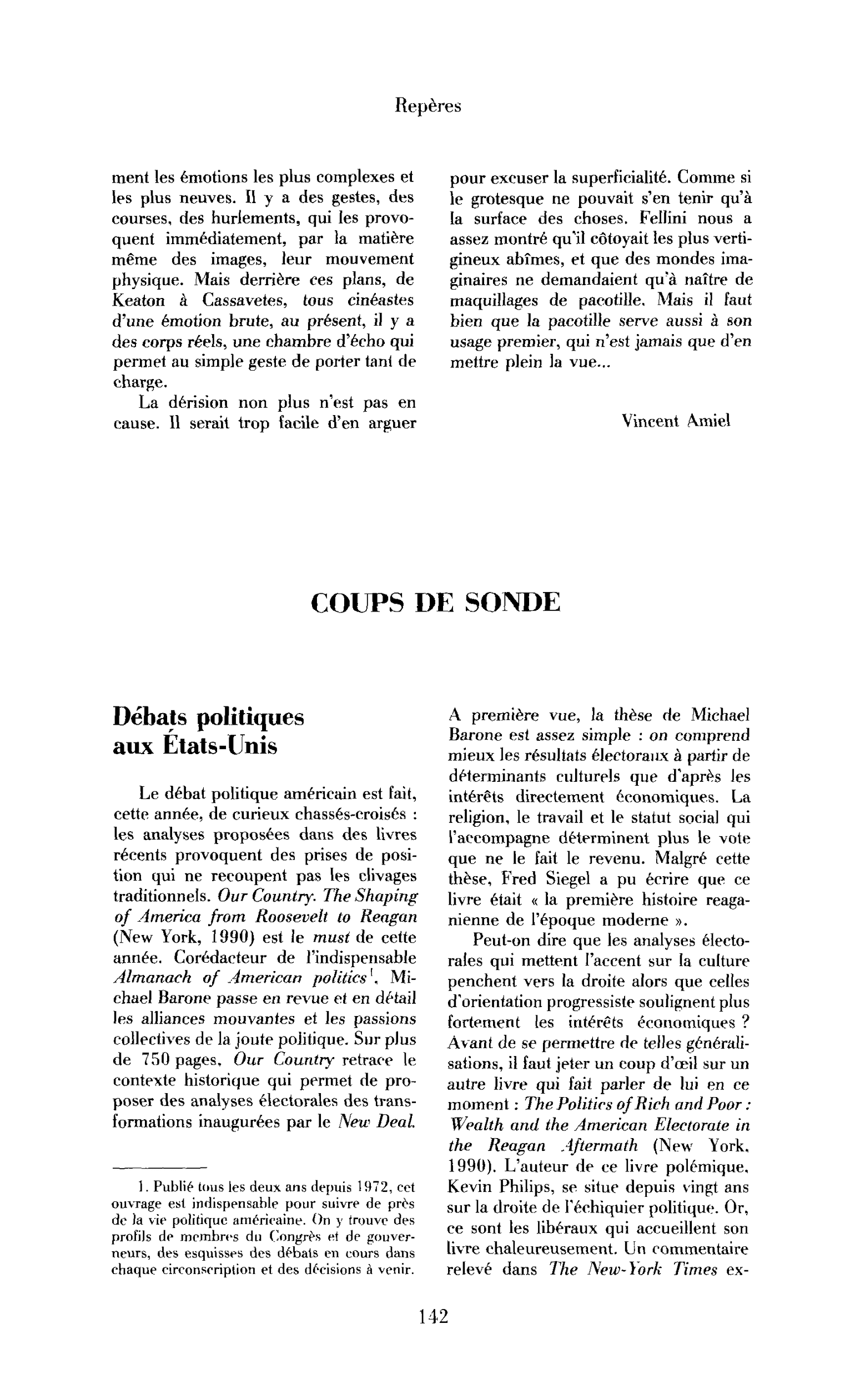 Débats politiques aux États-Unis