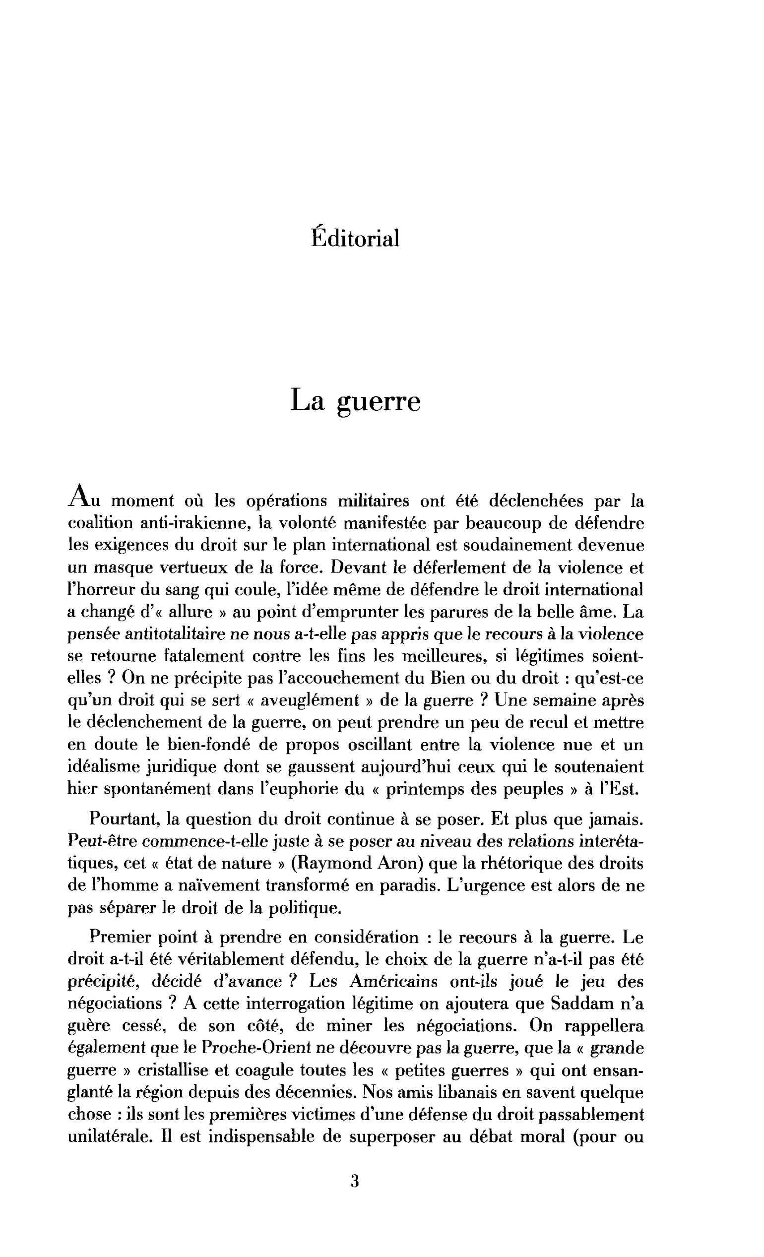 La guerre