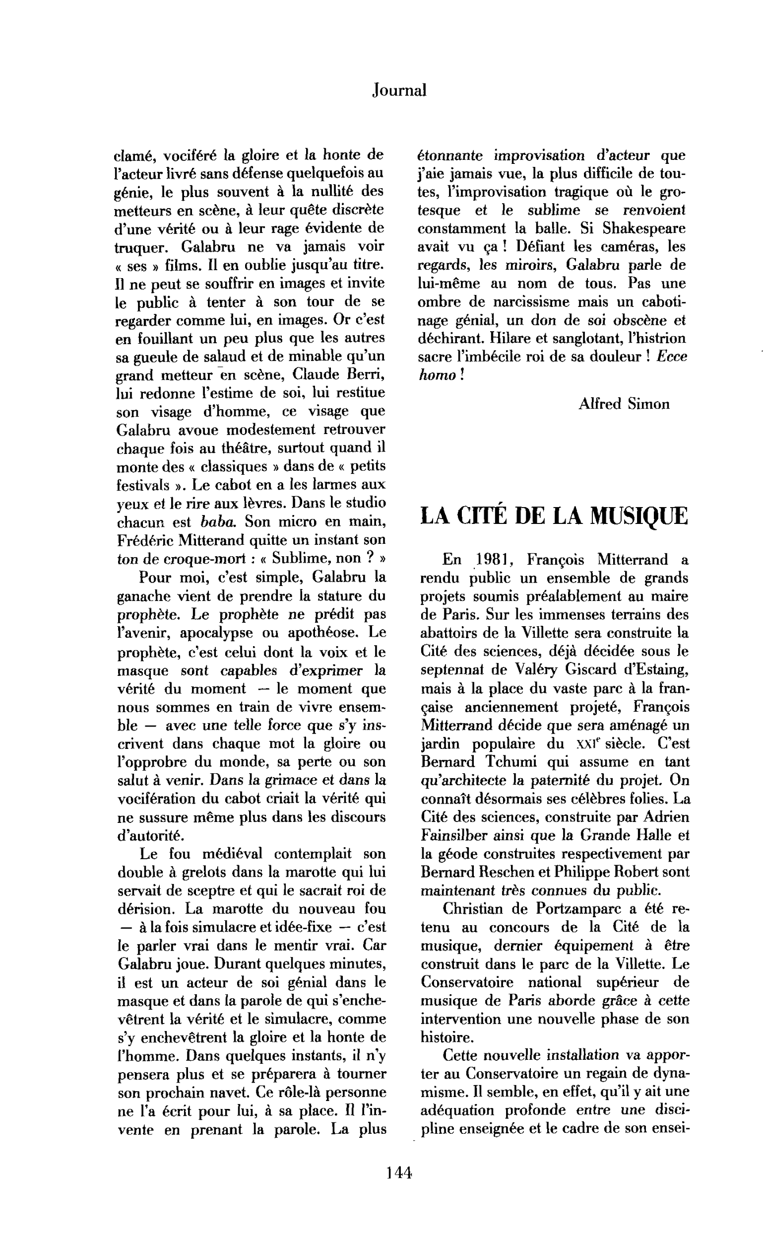 La cité de la musique