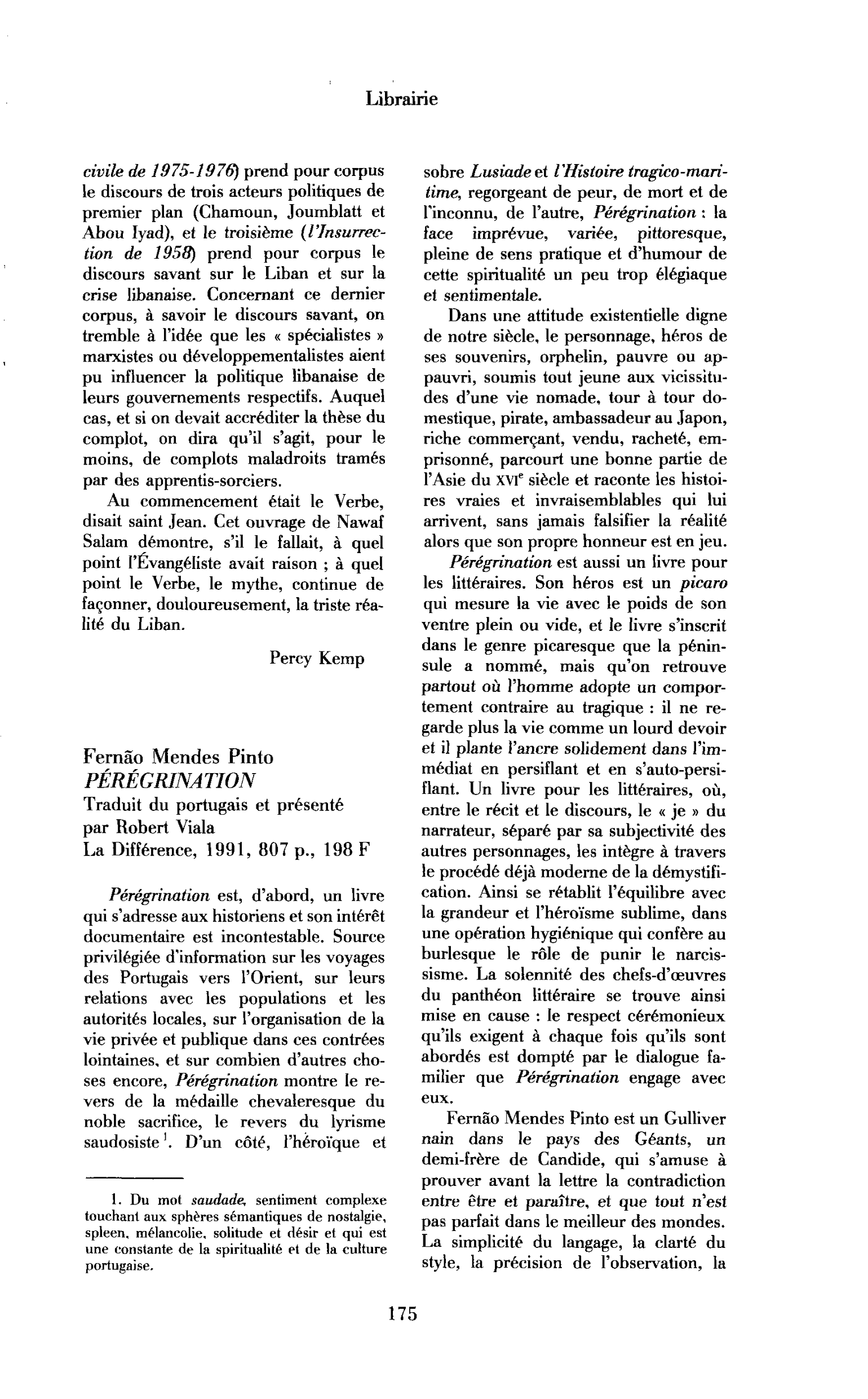 Fernão Mendes Pinto : Pérégrination