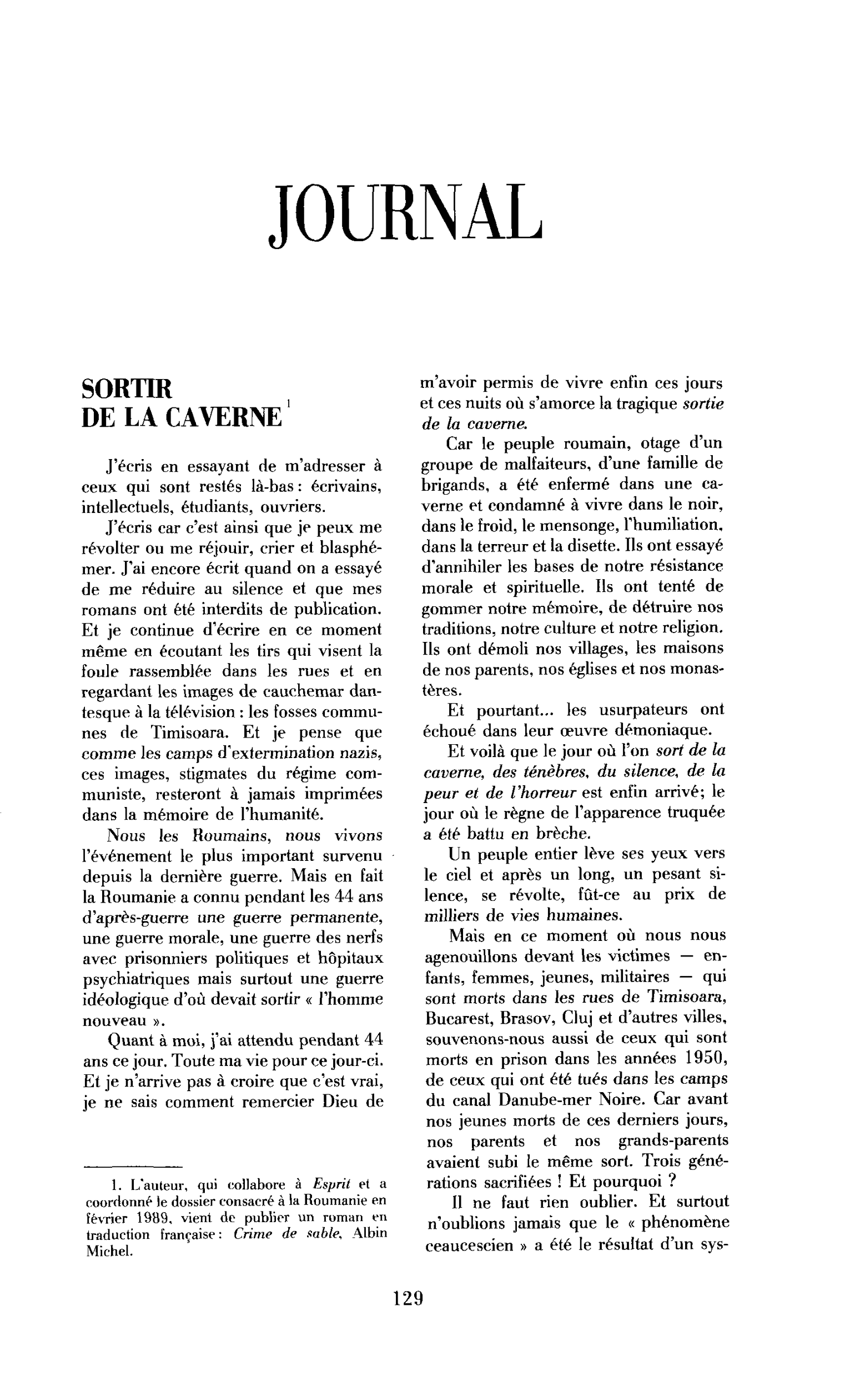 Sortir de la caverne