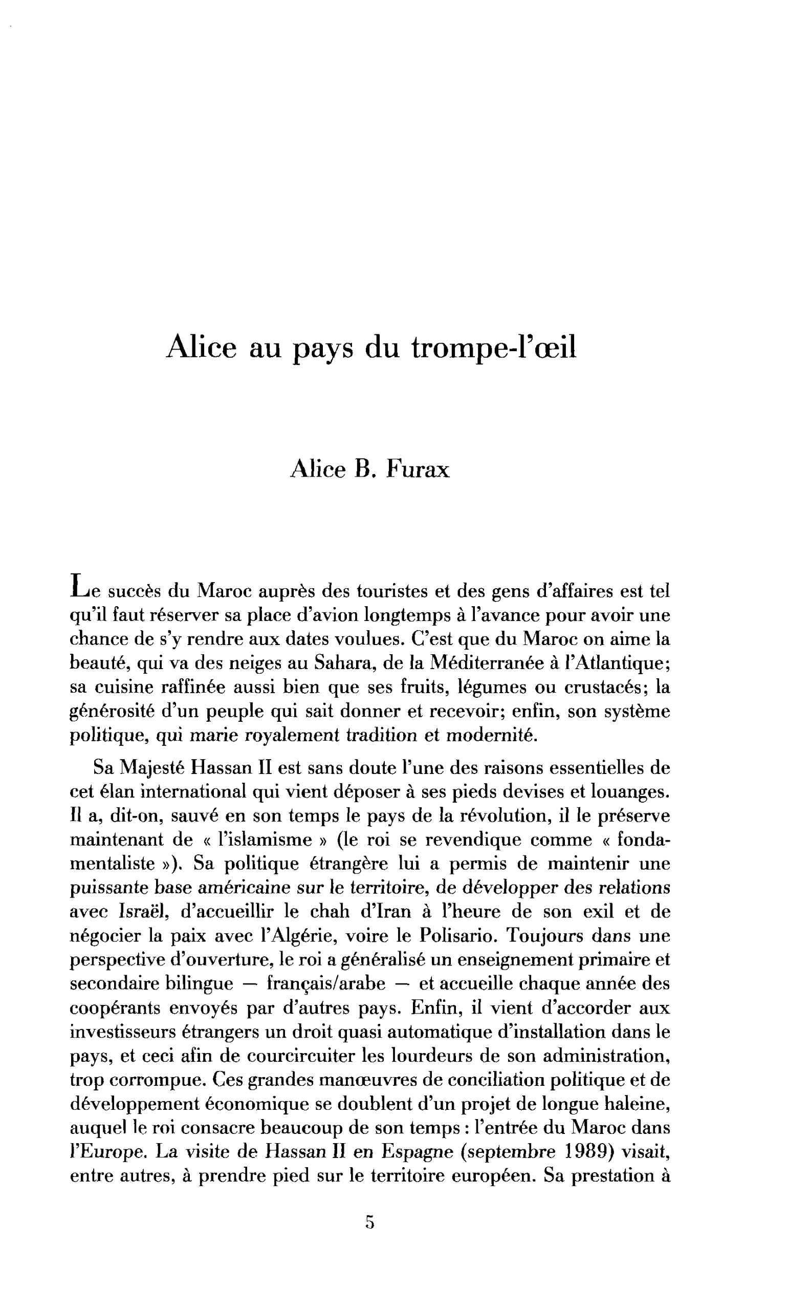 Alice au pays du trompe-l’œil