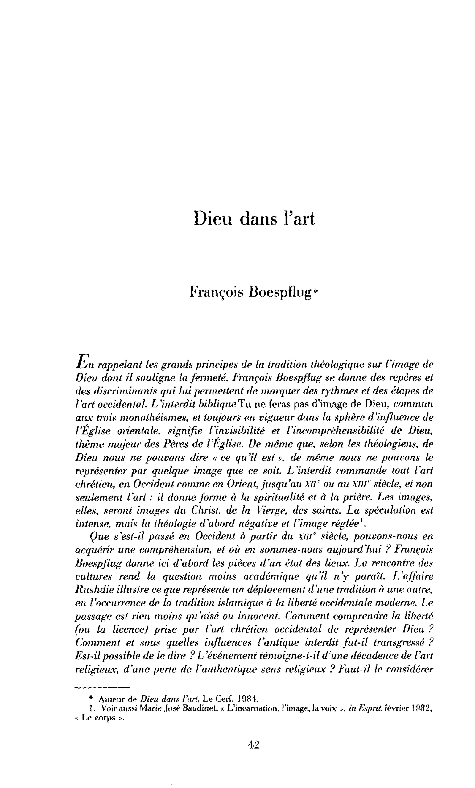 Dieu dans l’art