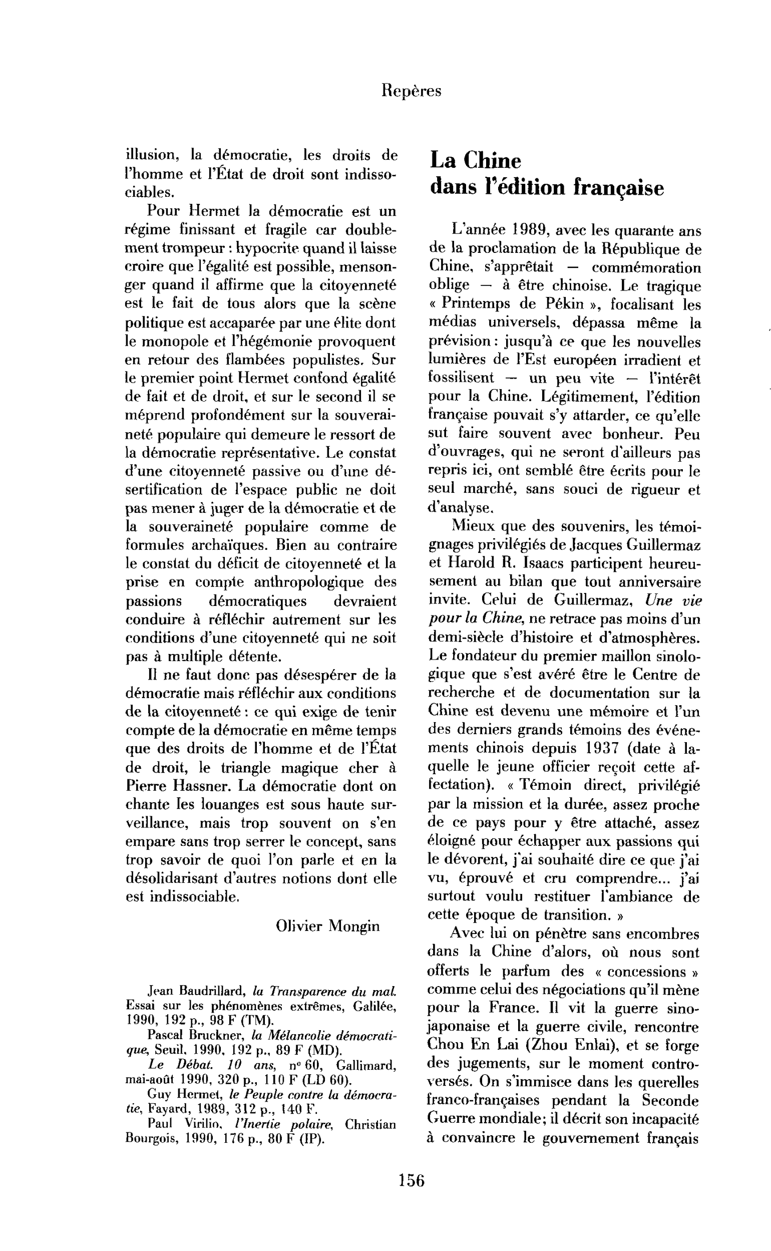 La Chine dans l’édition française