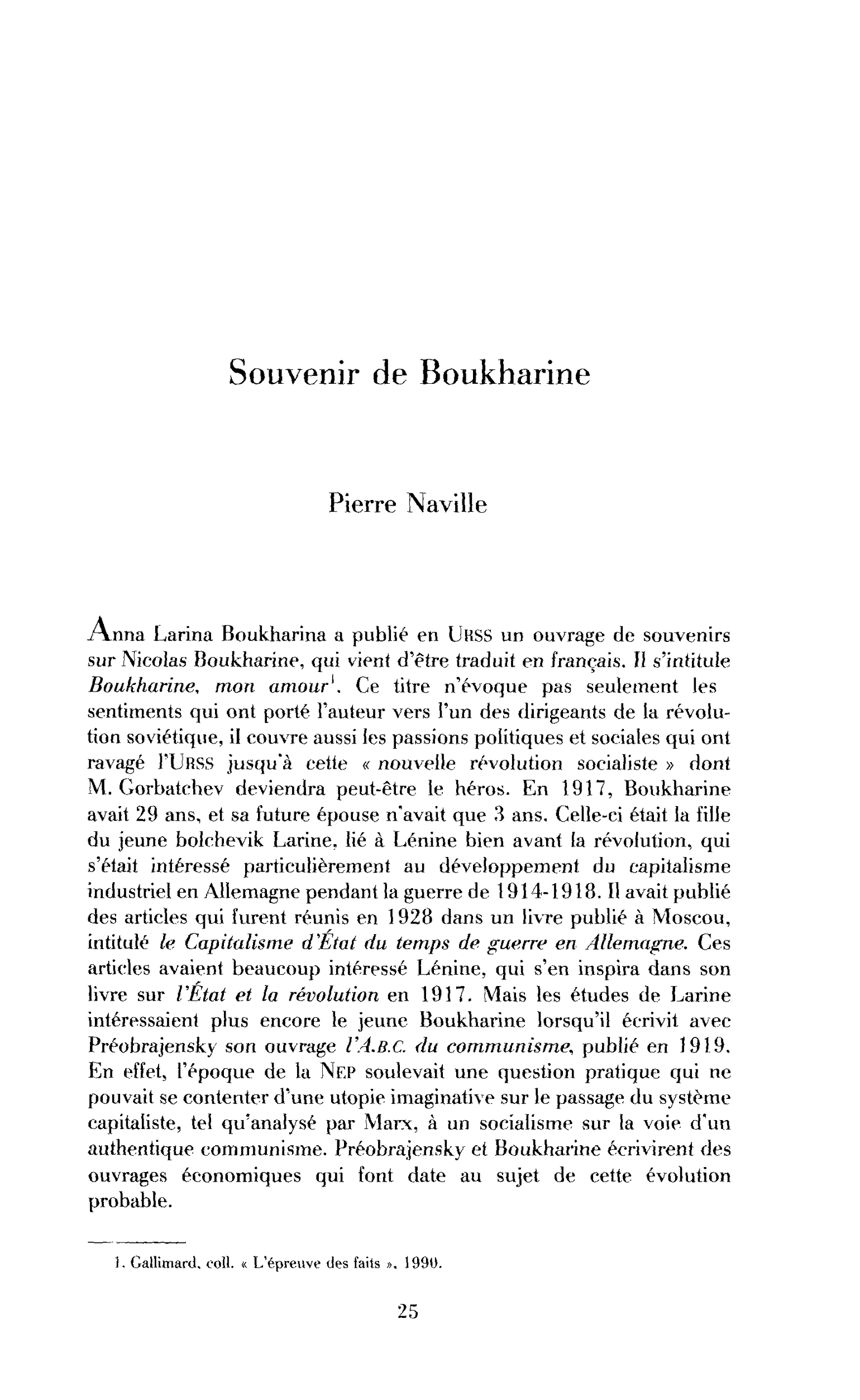 Souvenir de Boukharine
