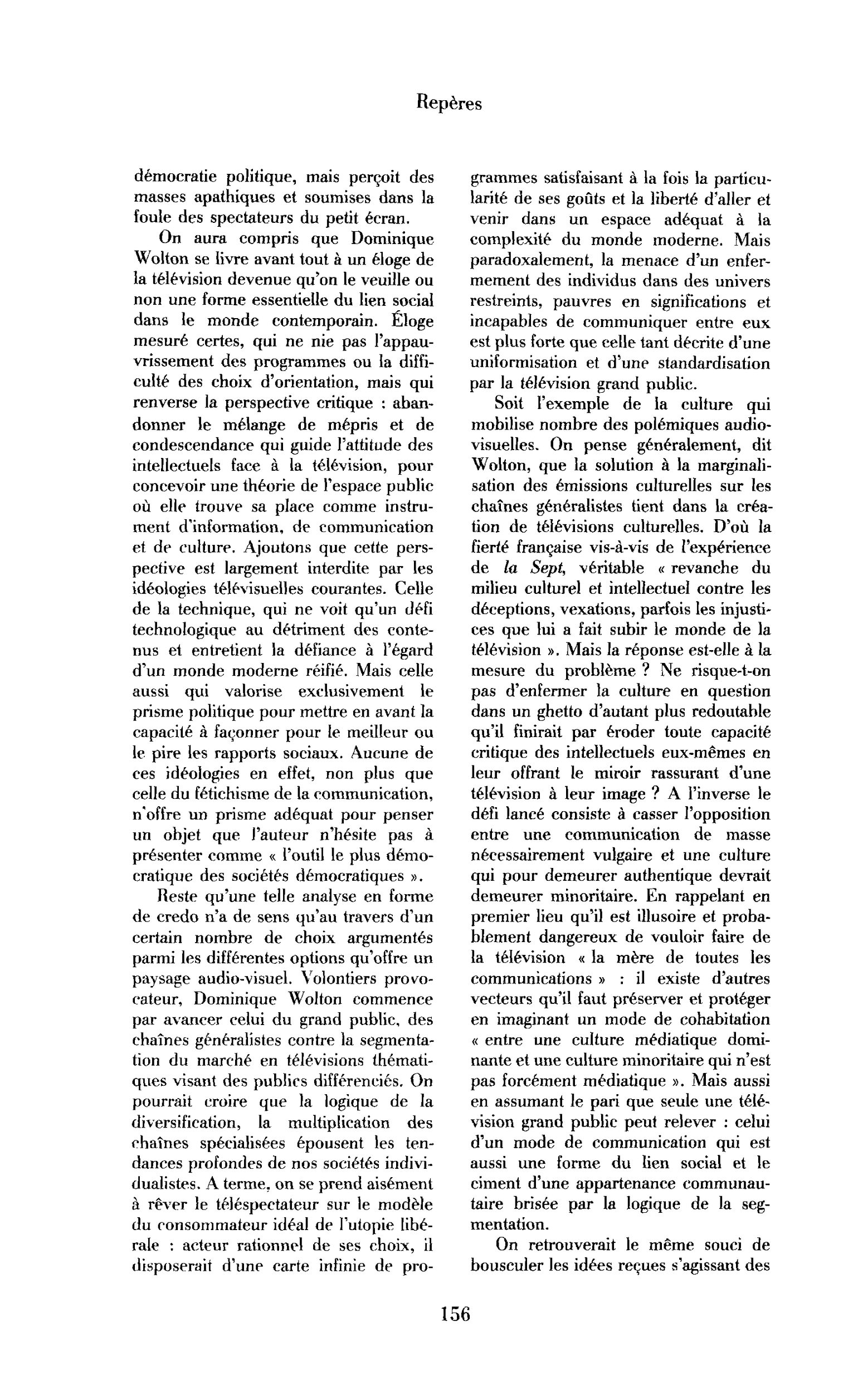 « Gil Delannoi, Les Années utopiques. 1968-1978 ; Daniel Lindenberg, Les Années souterraines. 1937-1947 »