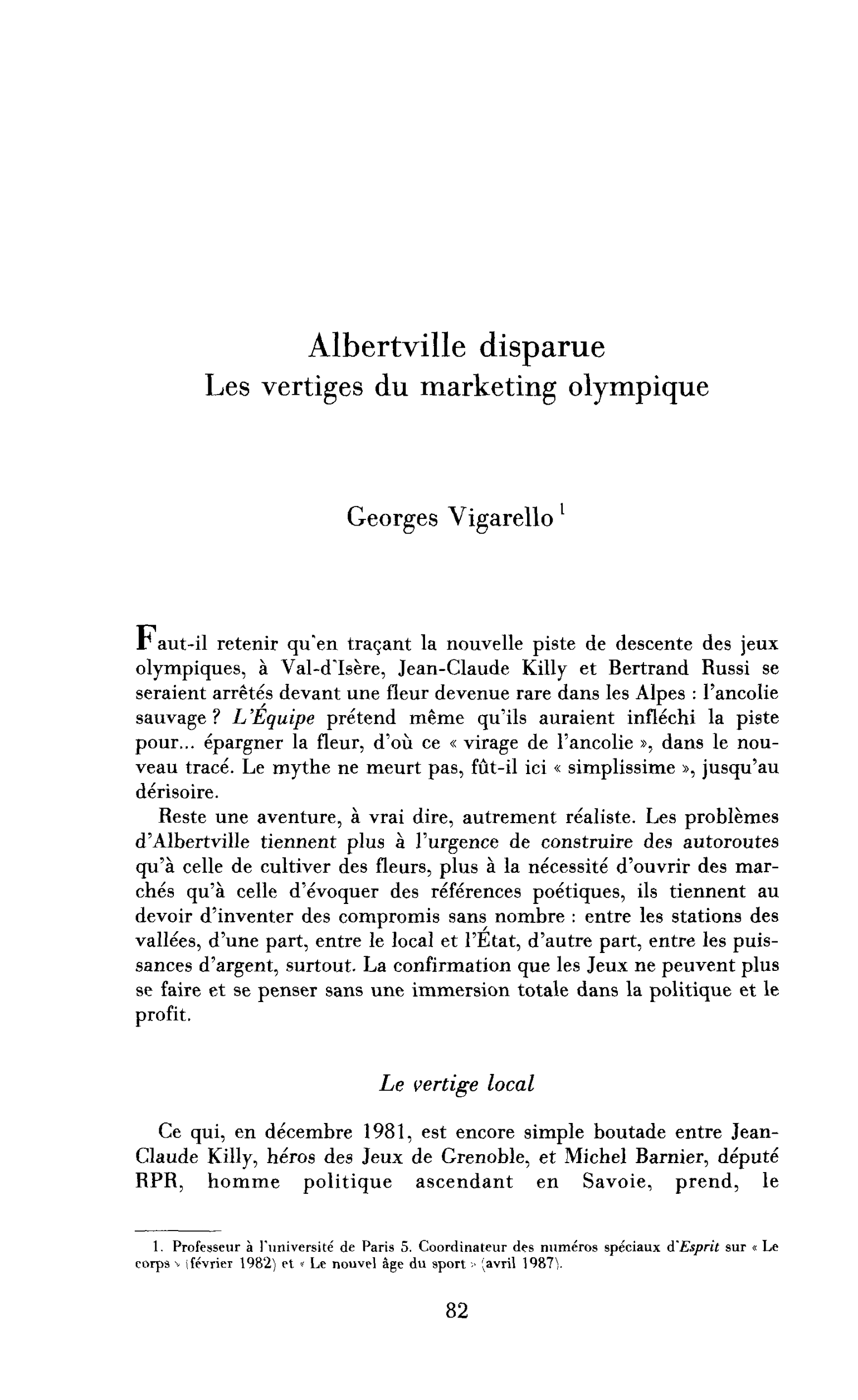 Albertville disparue : les vertiges du marketing olympique