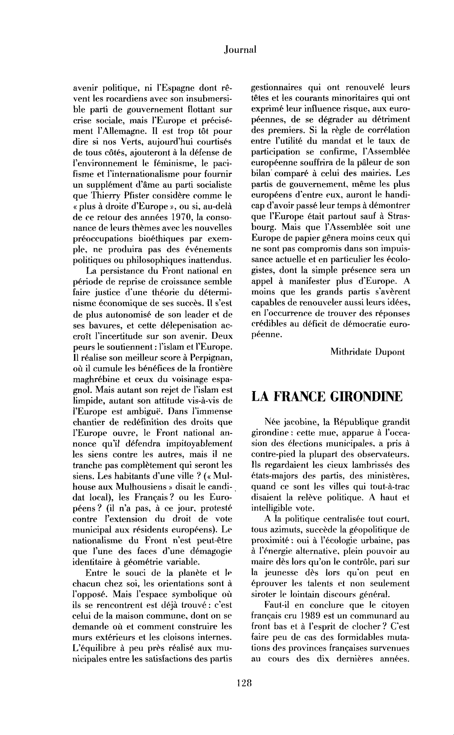 La France girondine