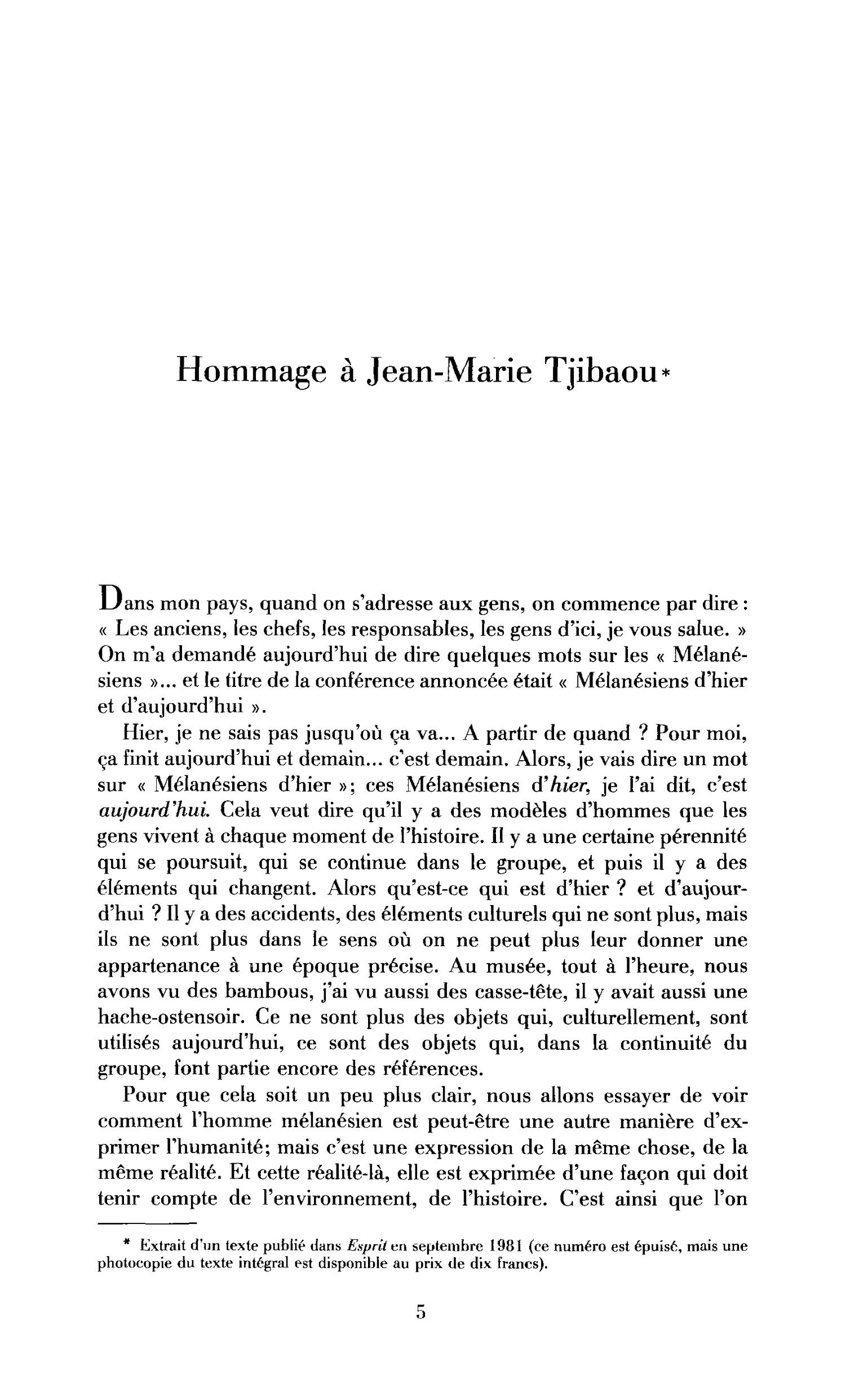 [Hommage]