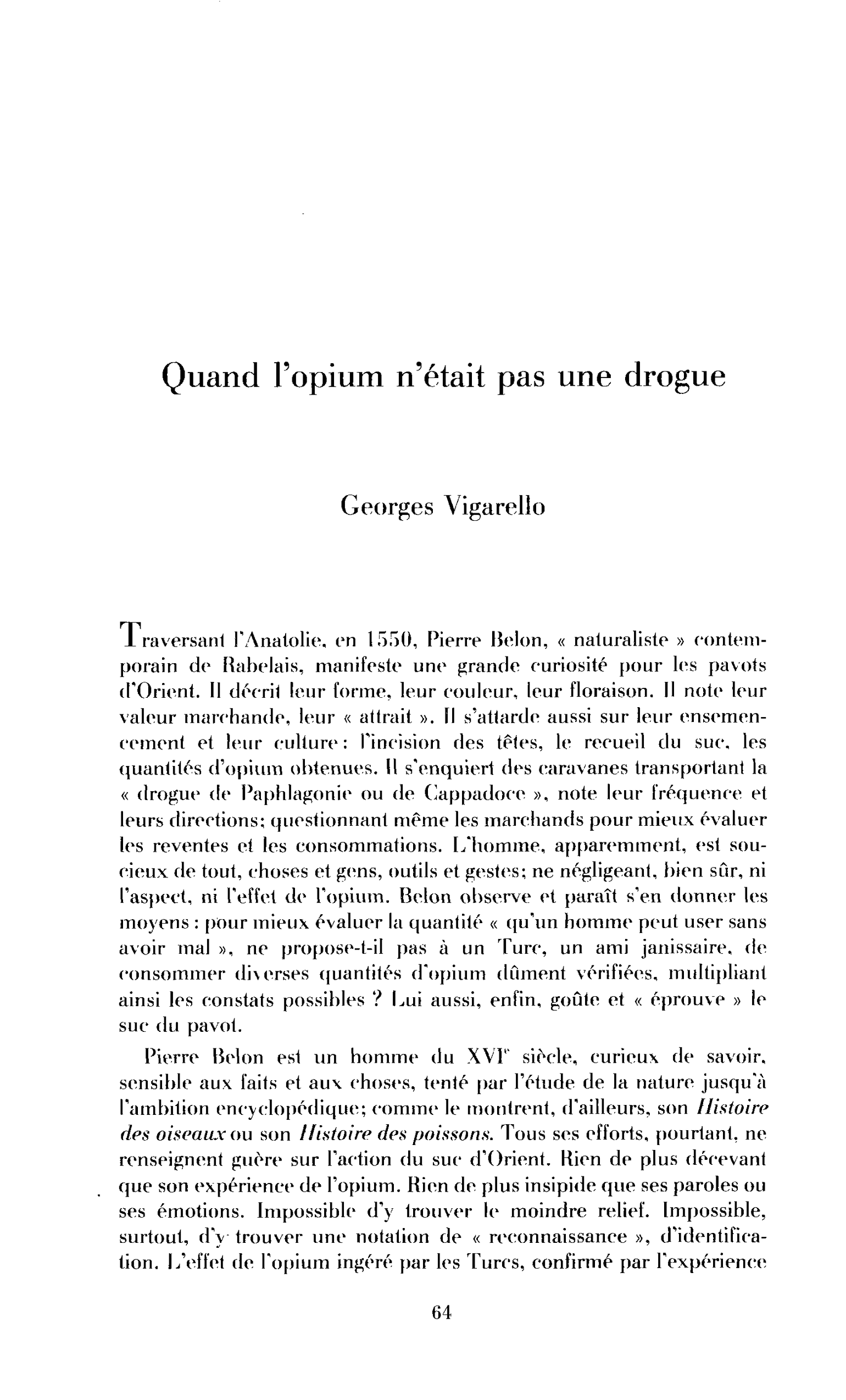 Quand l’opium n’était pas une drogue