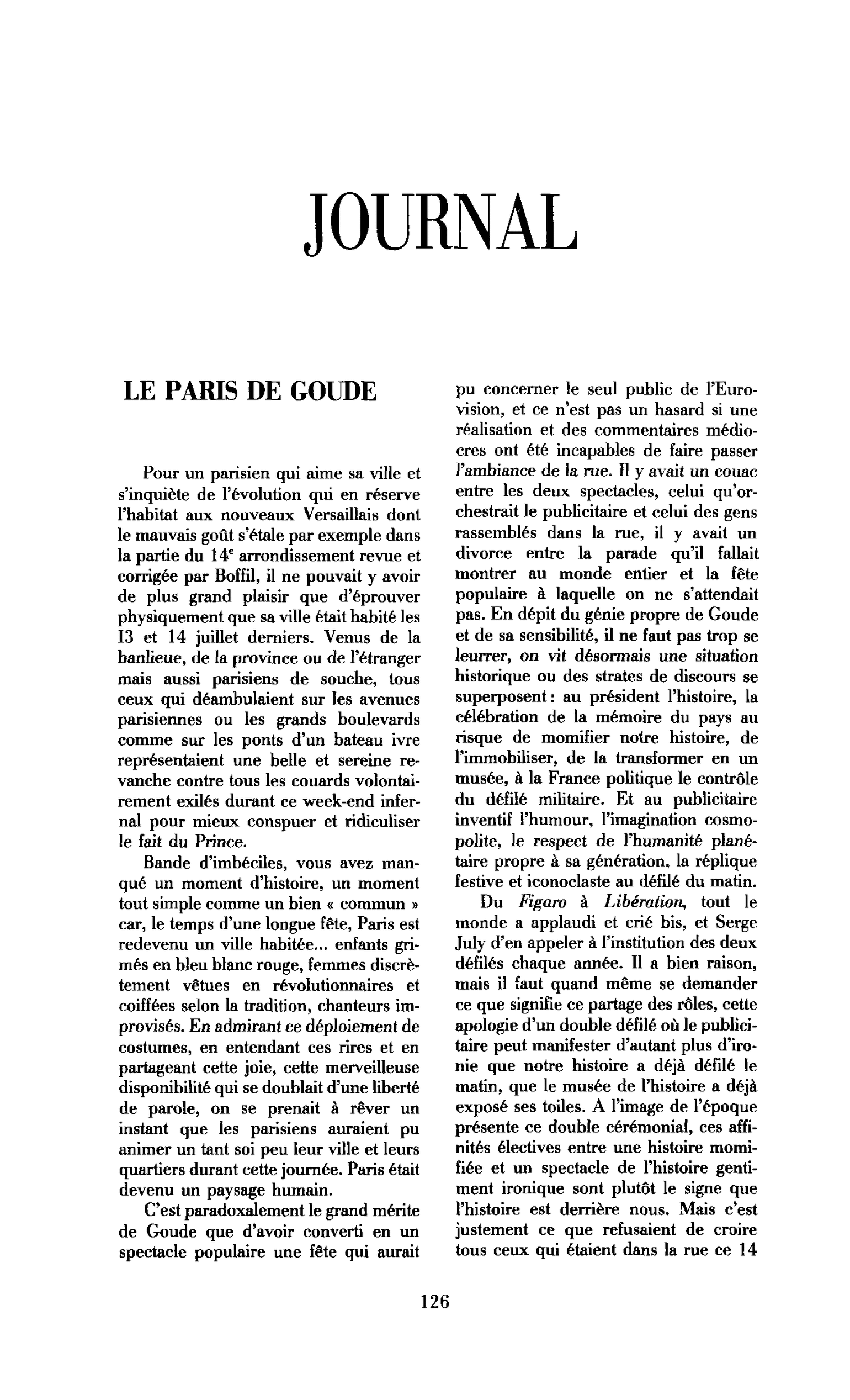 Le Paris de Goude