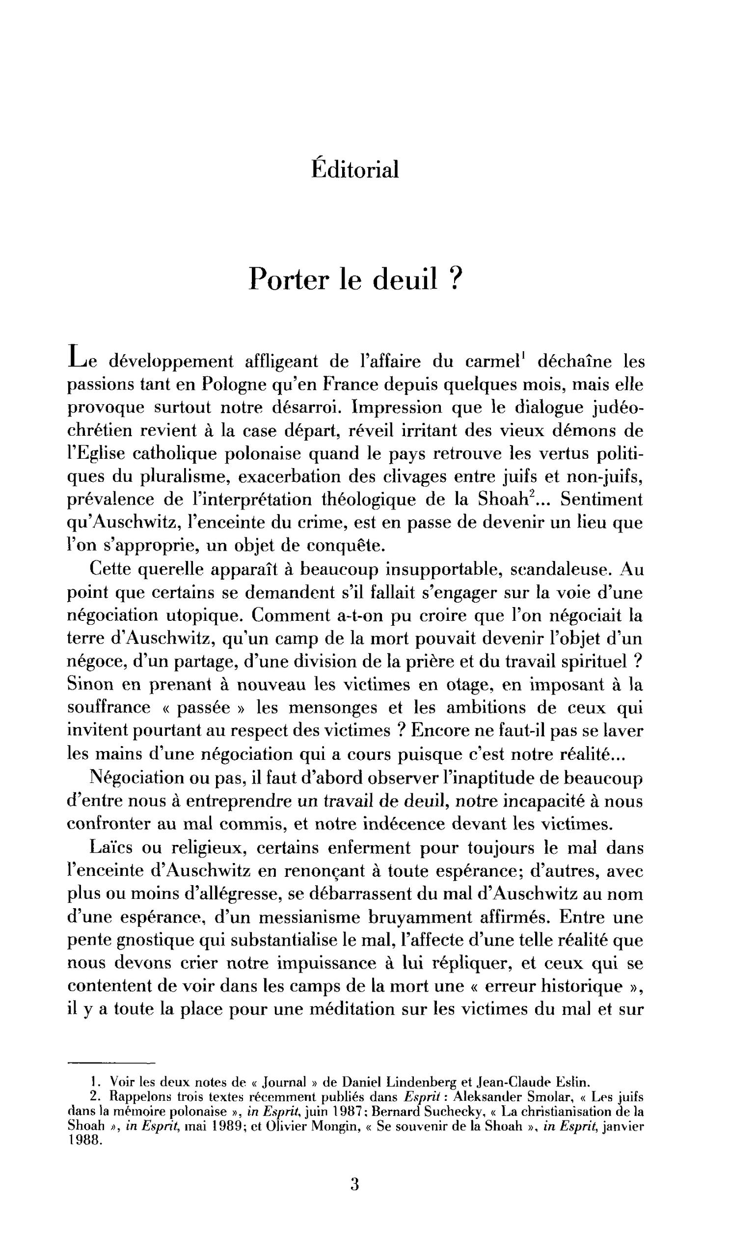 Porter le deuil