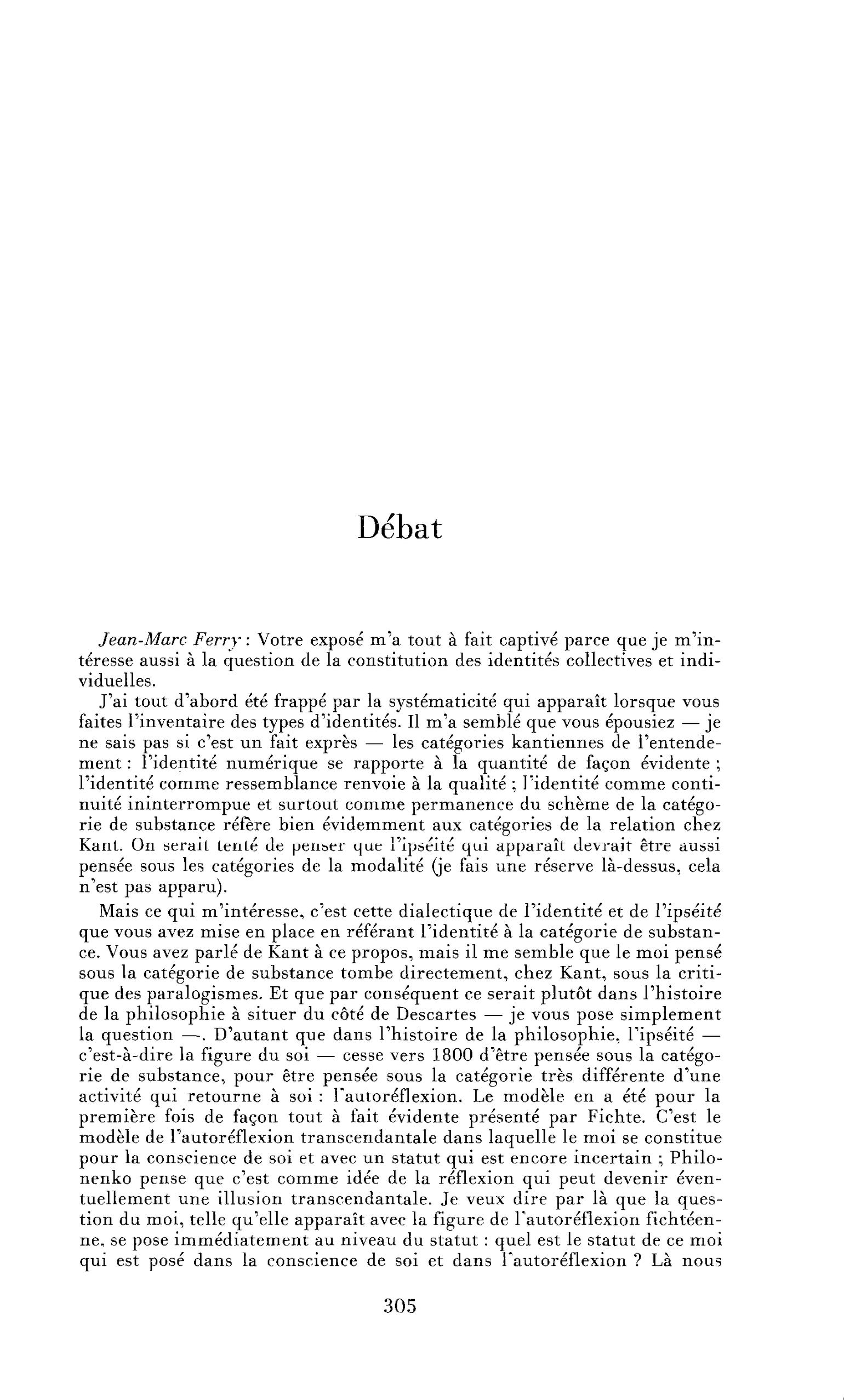 Débat : Autour du langage (II)