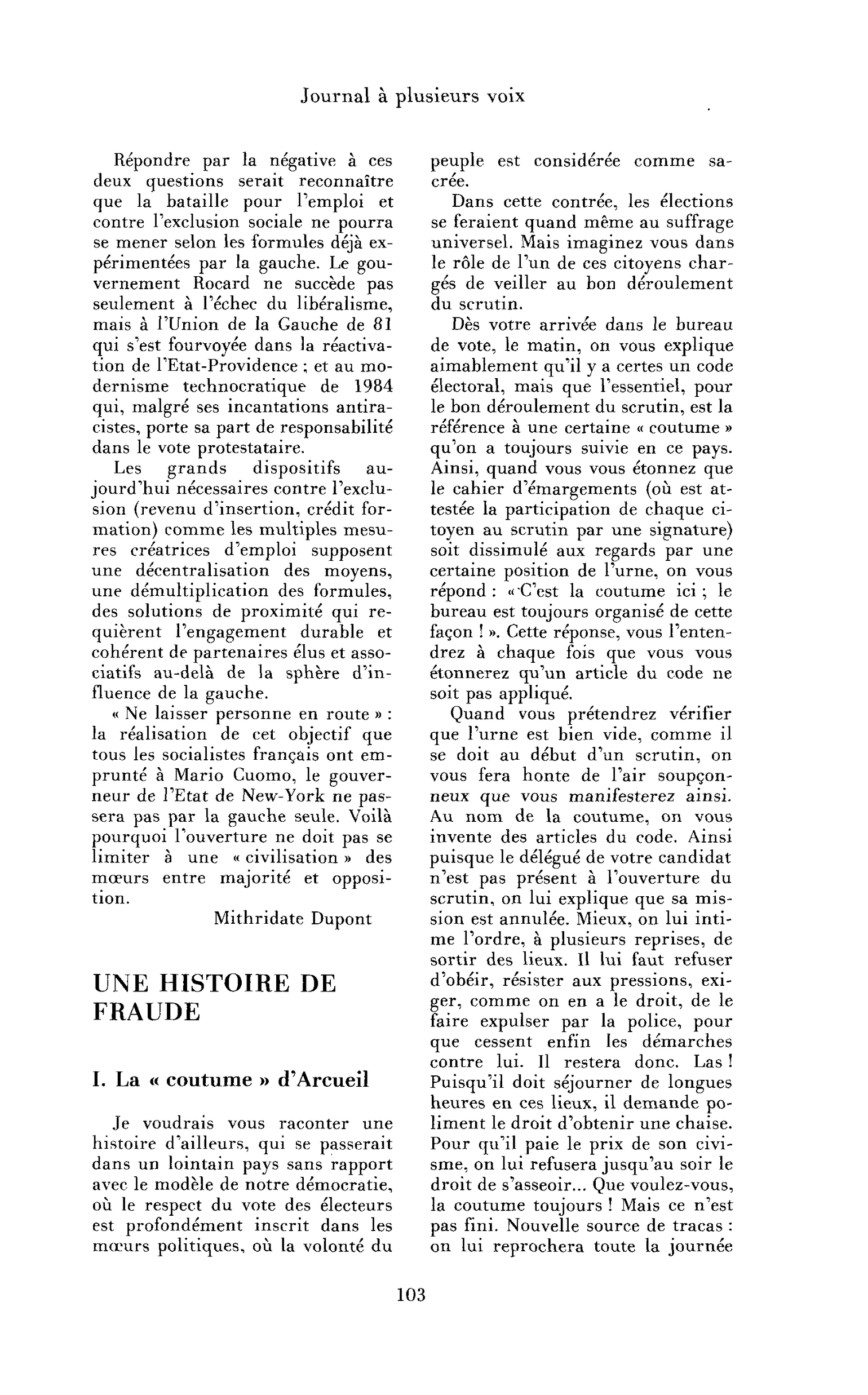 Une histoire de fraude