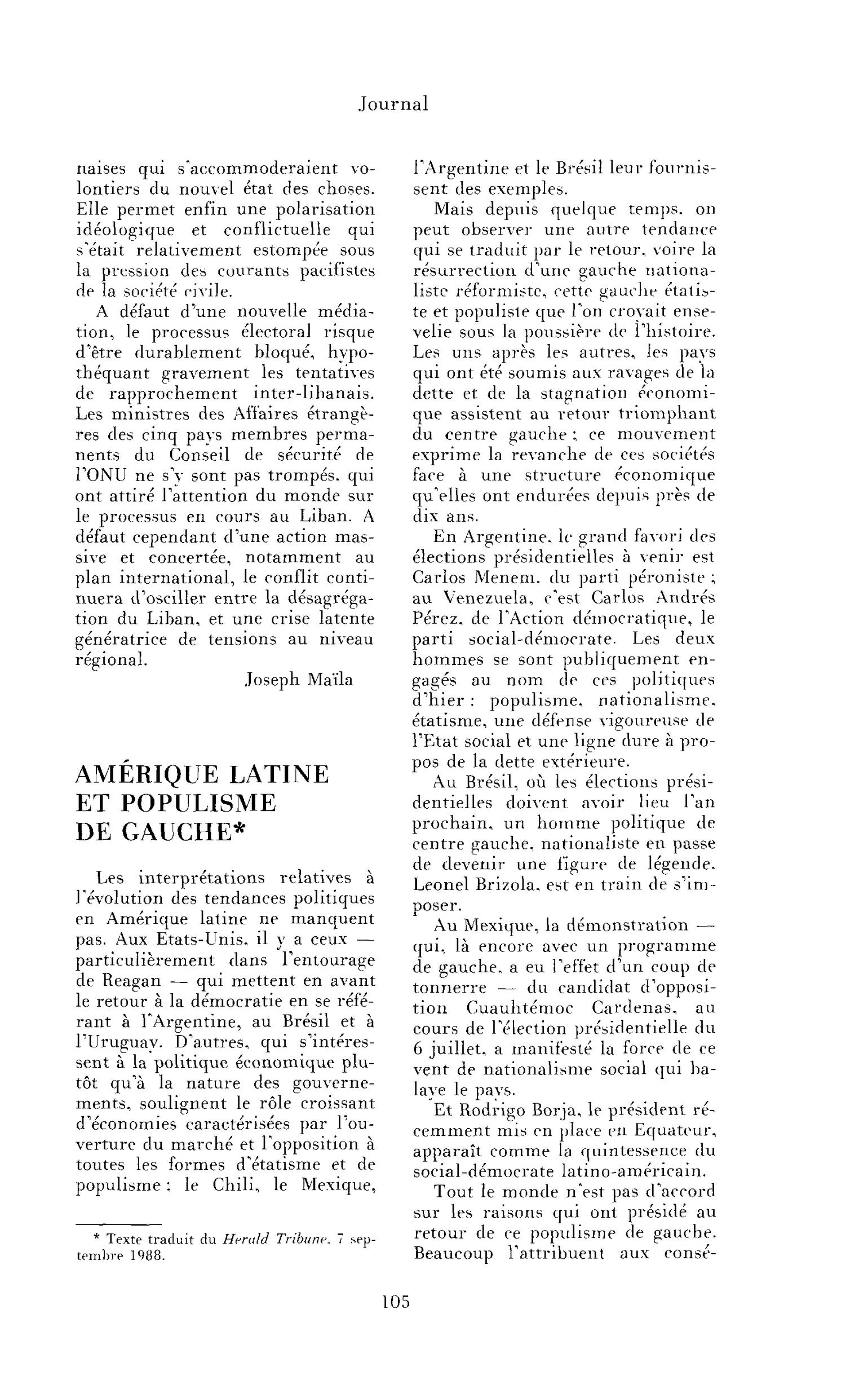 Amérique latine et populisme de gauche