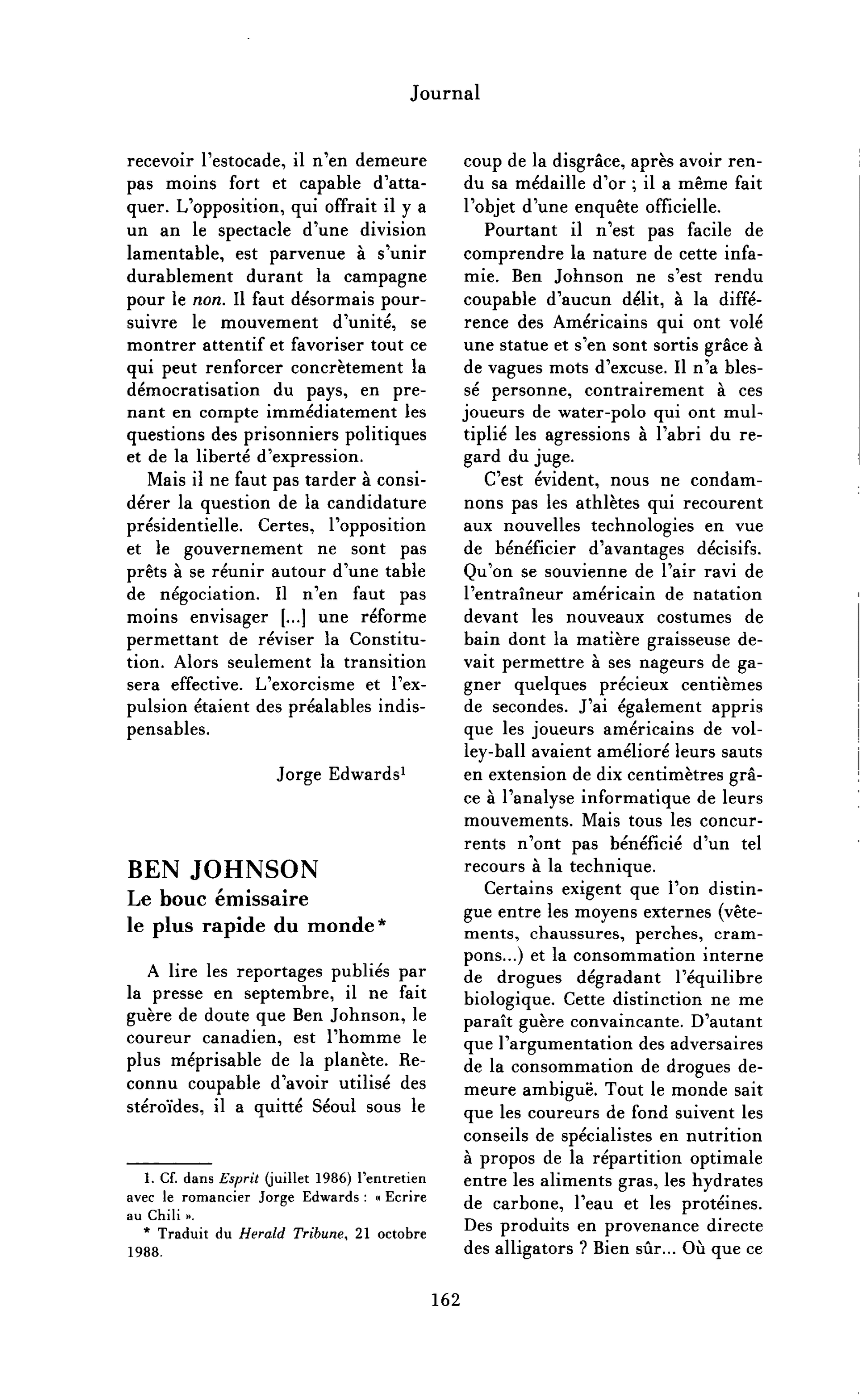 Ben Johnson, le bouc émissaire le plus rapide du monde