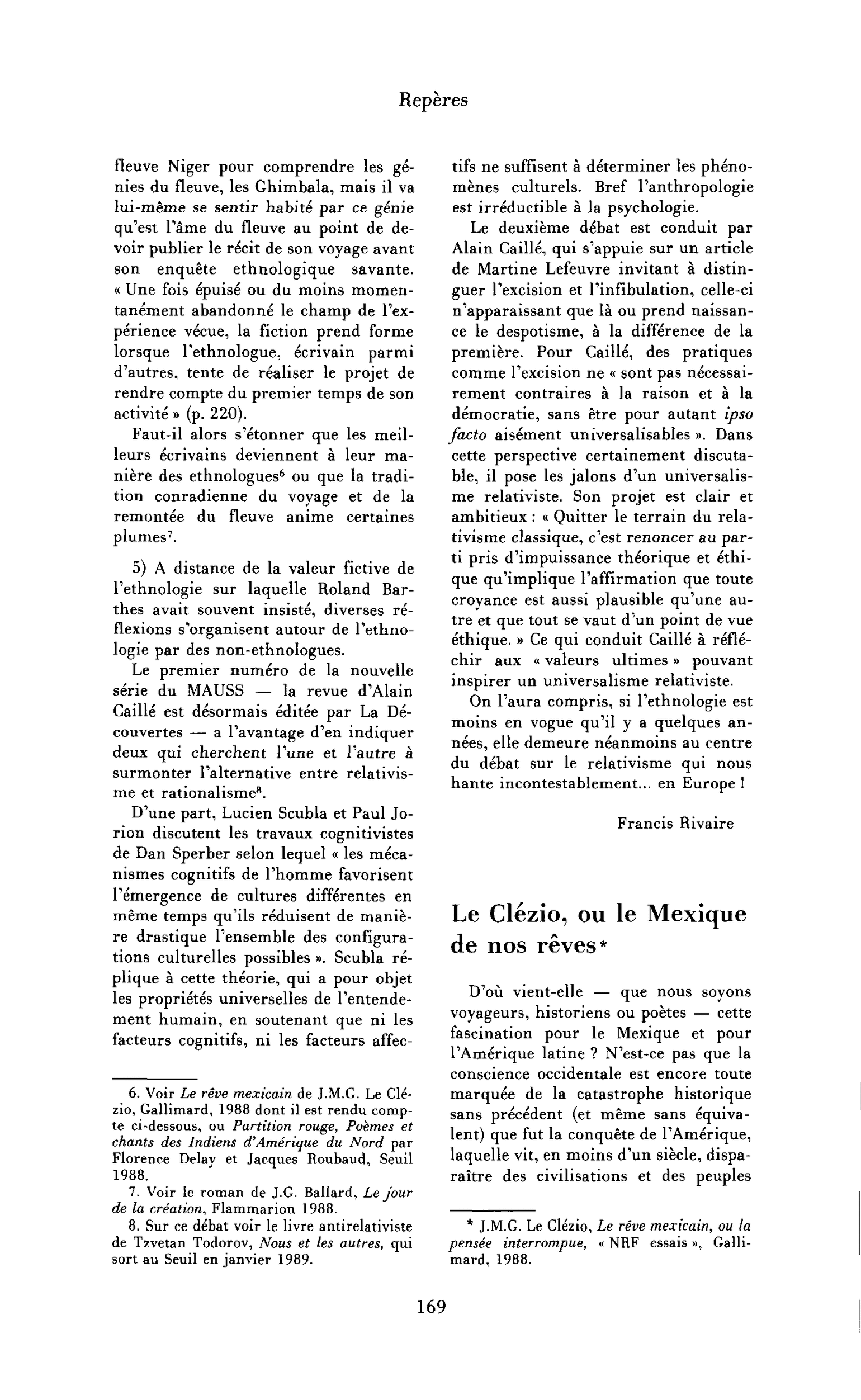 Le Clézio, ou le Mexique de nos rêves