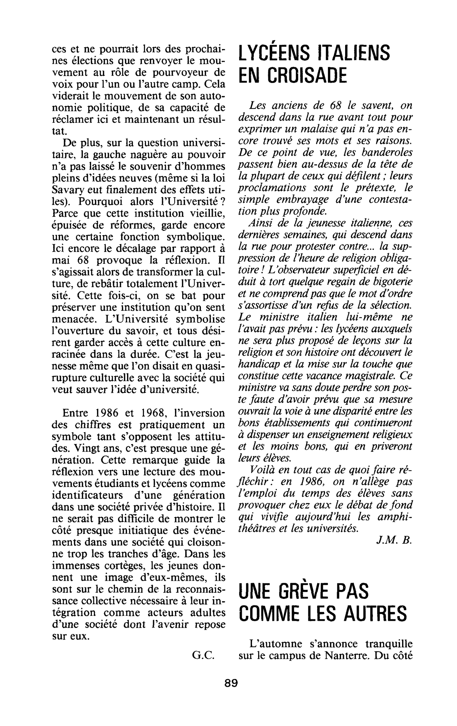L’exercice de la démocratie
