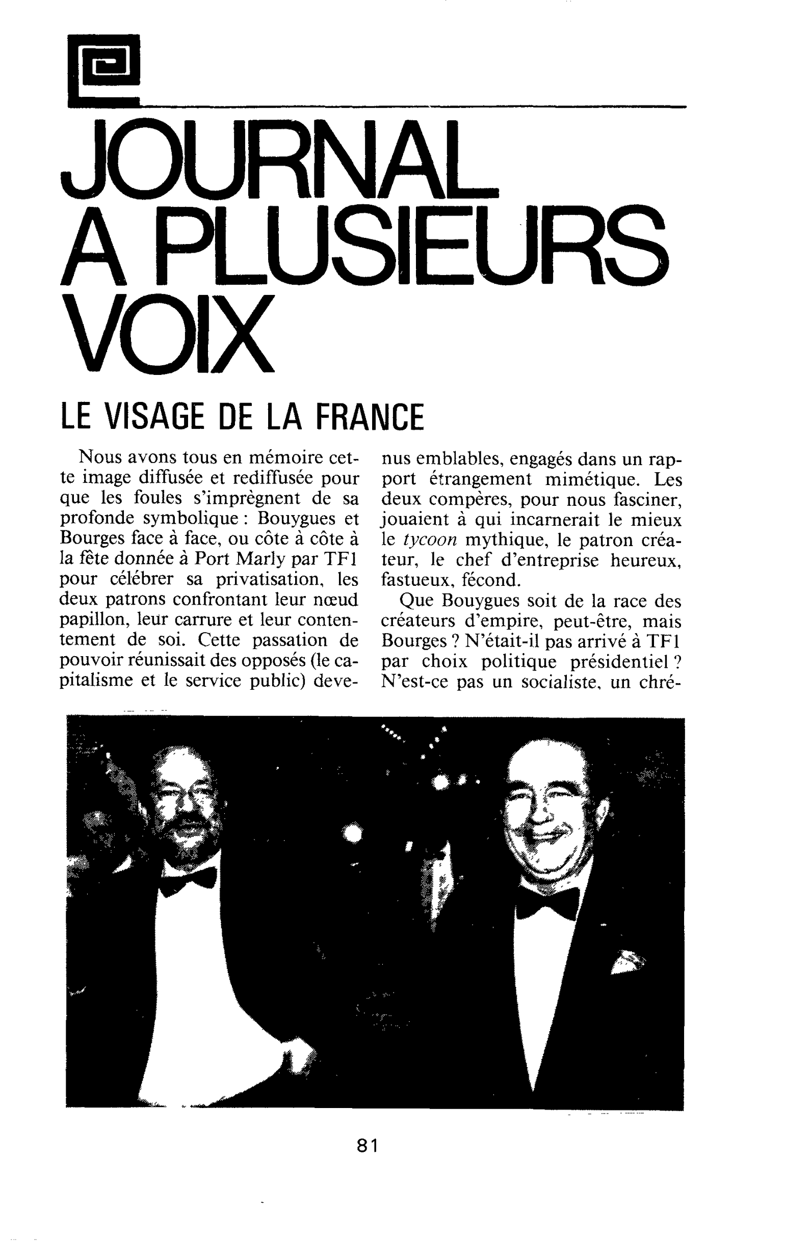 Le visage de la France