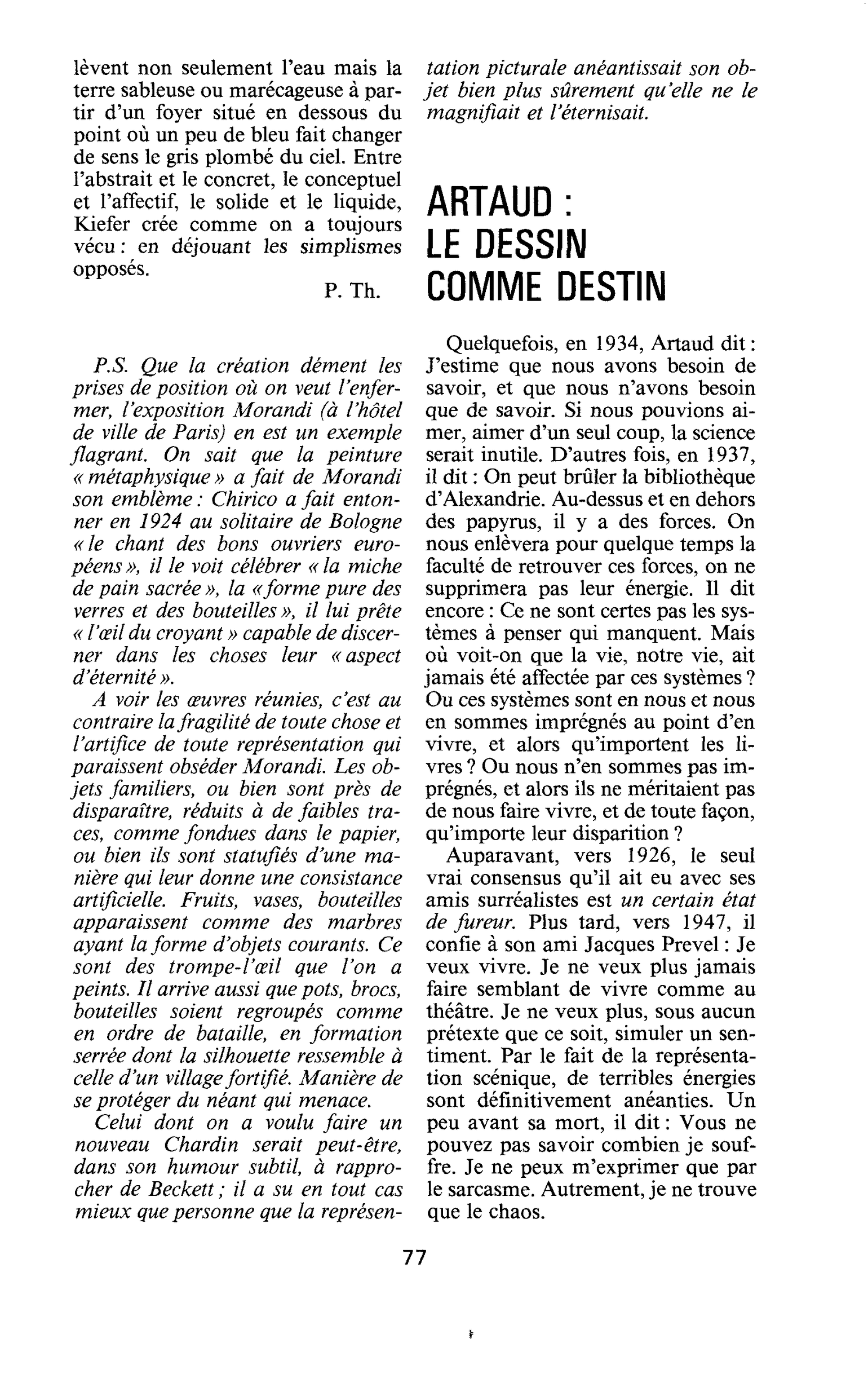 Artaud: le dessin comme destin