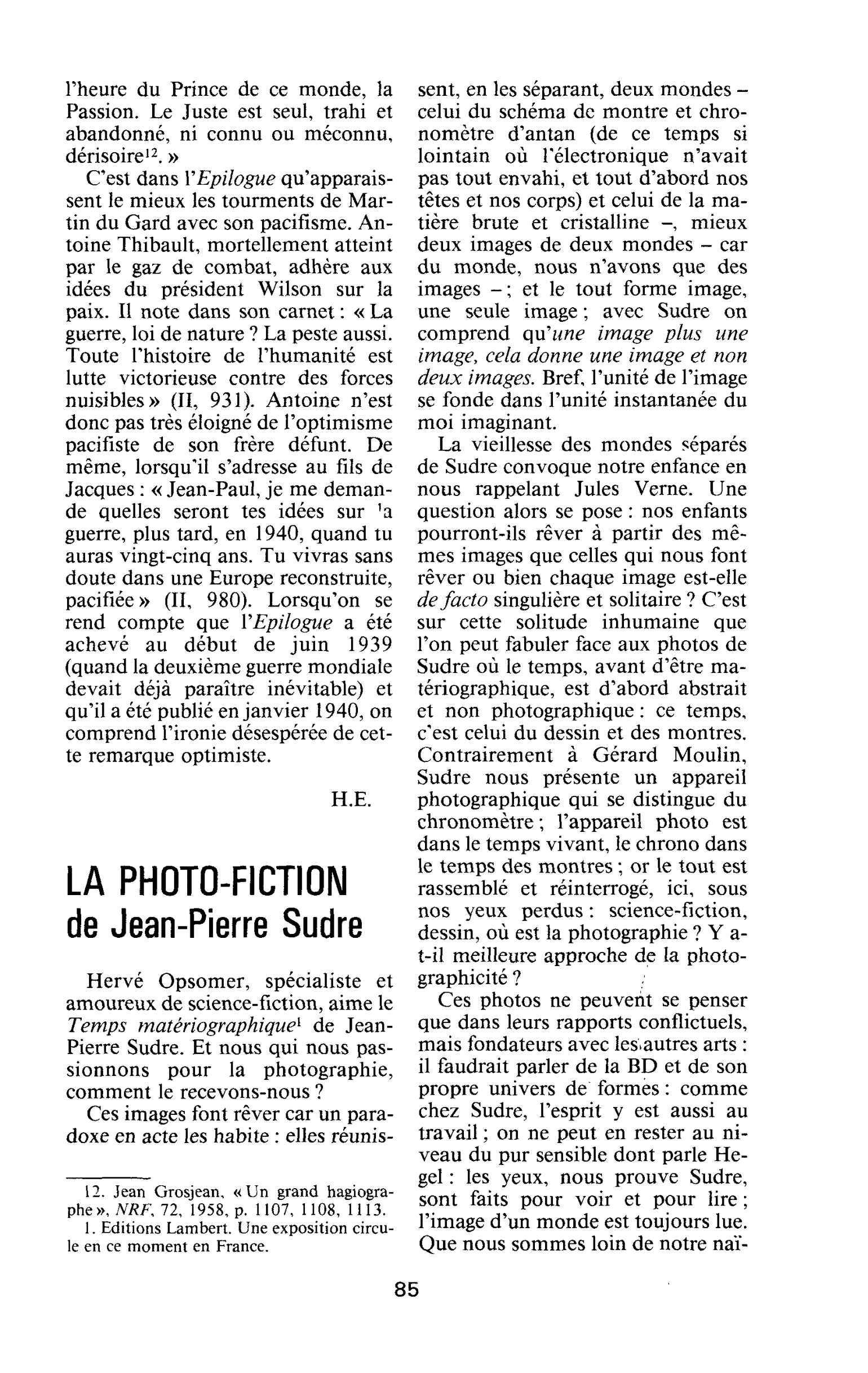 La photo-fiction de Jean-Pierre Sudre