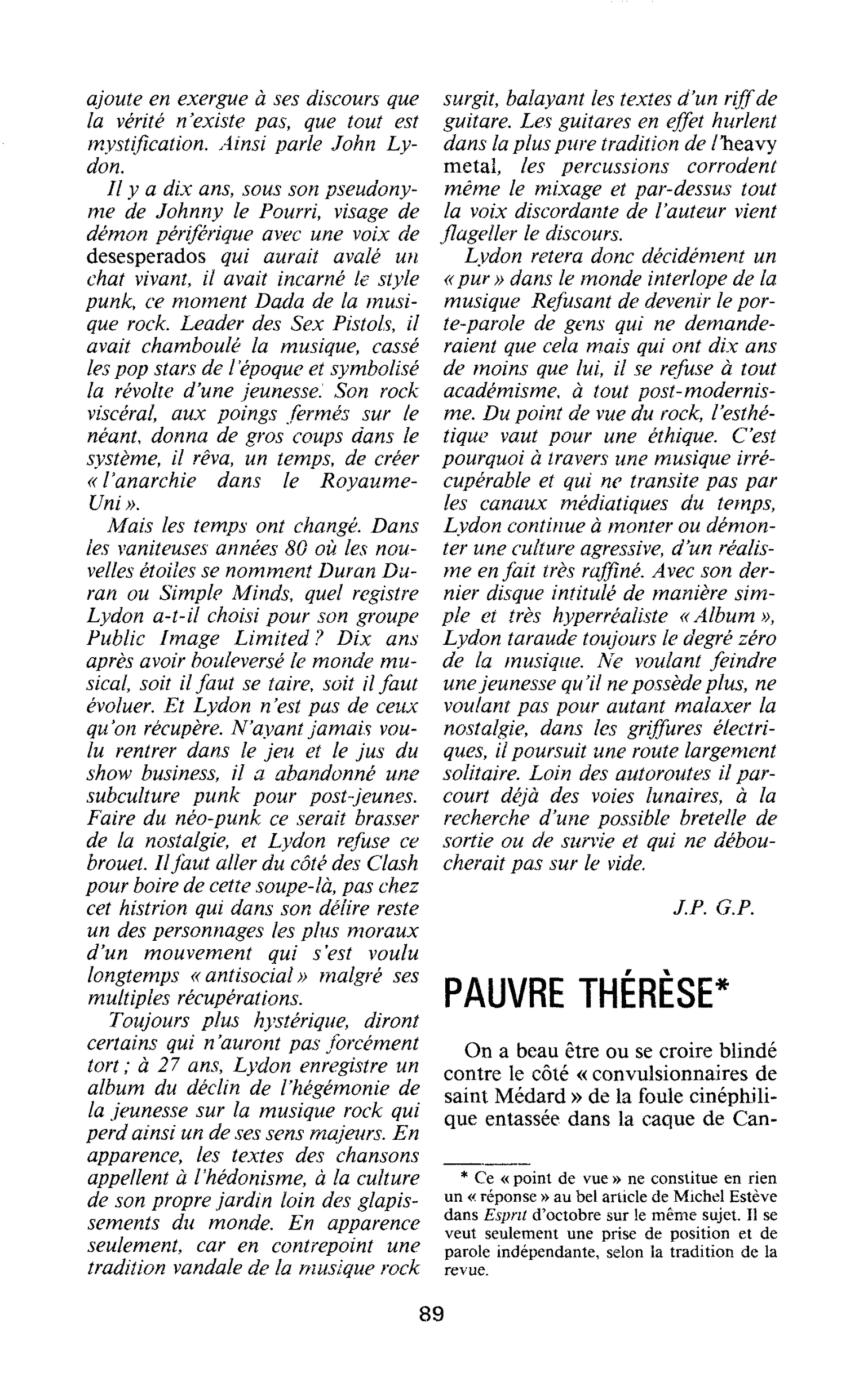 Pauvre Thérèse