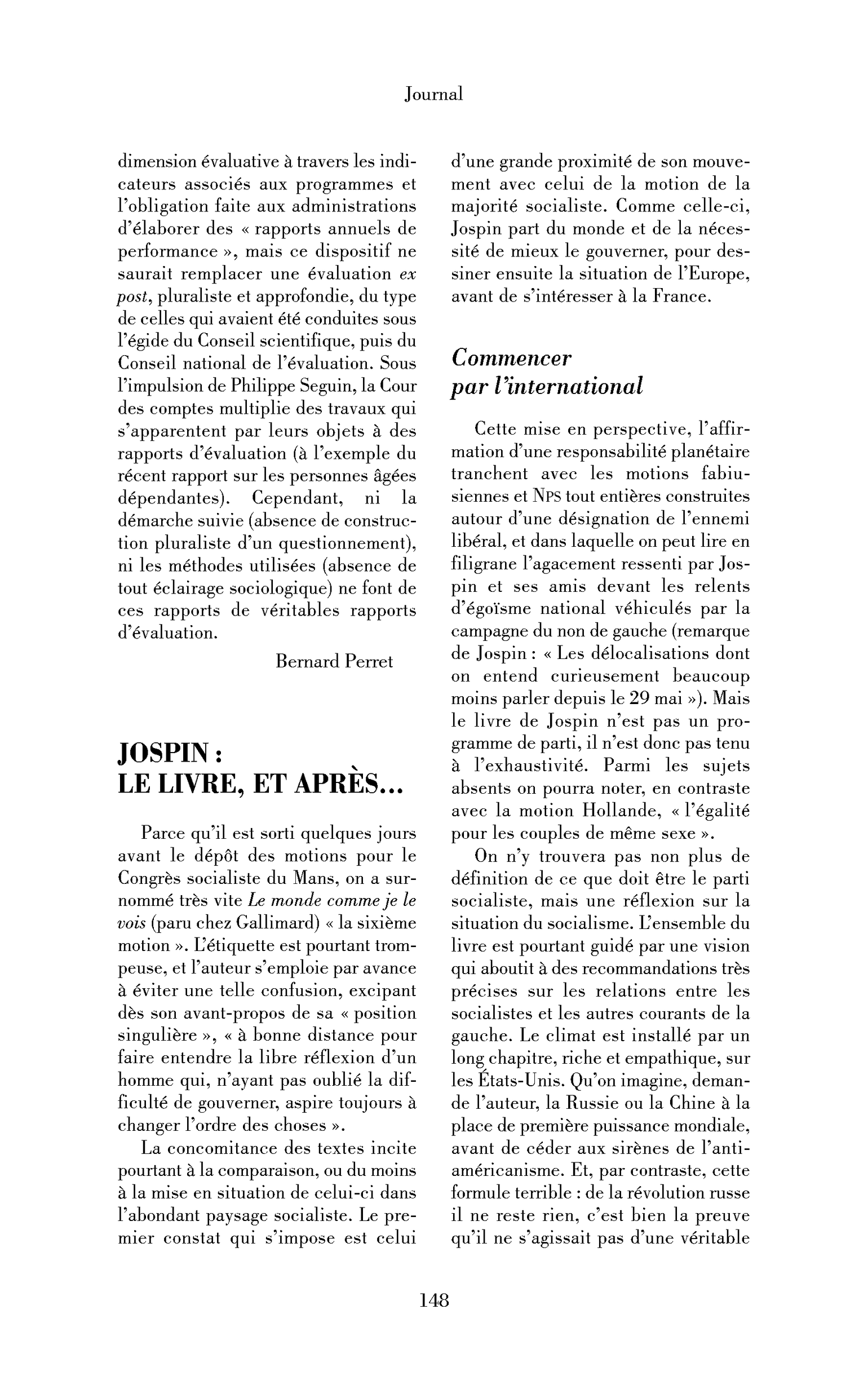 Jospin : le livre, et après…