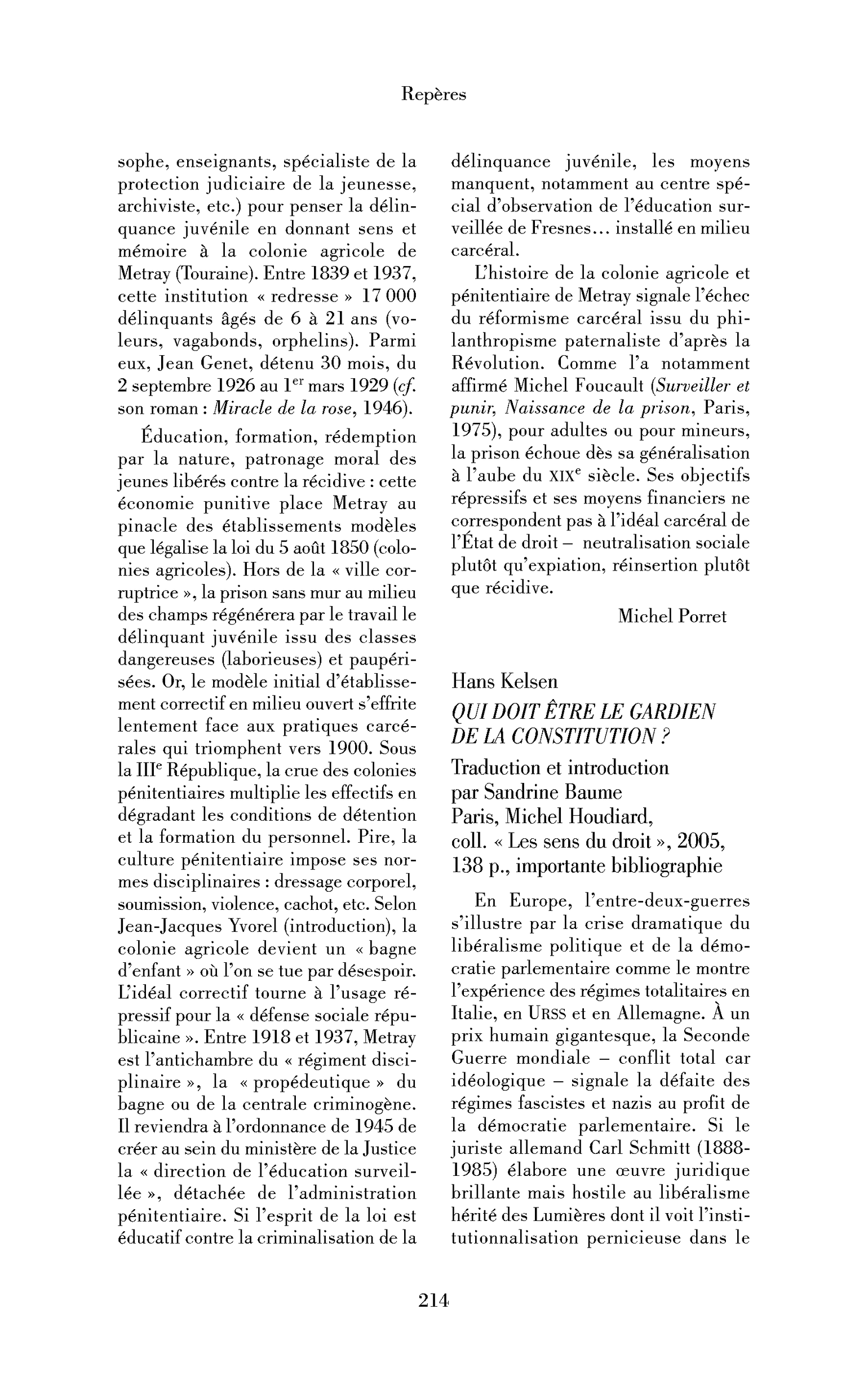 Hans Kelsen: Qui doit être le gardien de la constitution ?