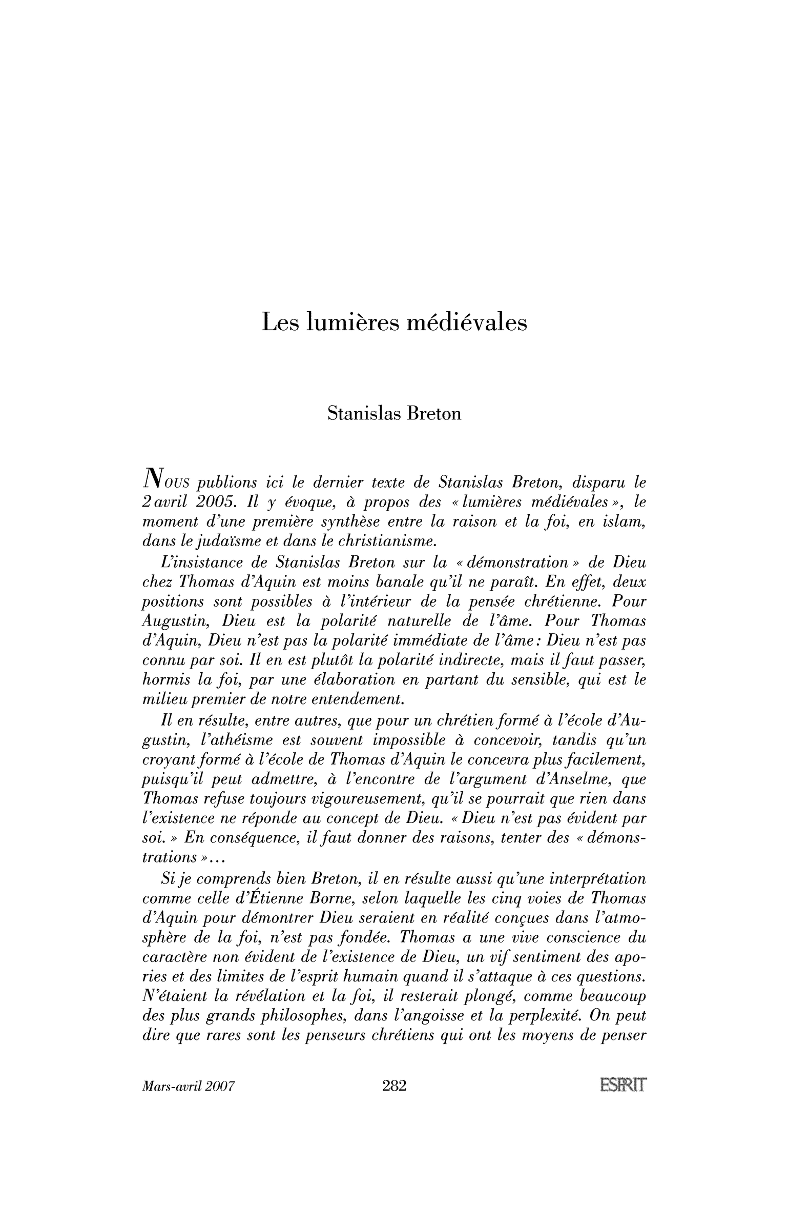 Les lumières médiévales