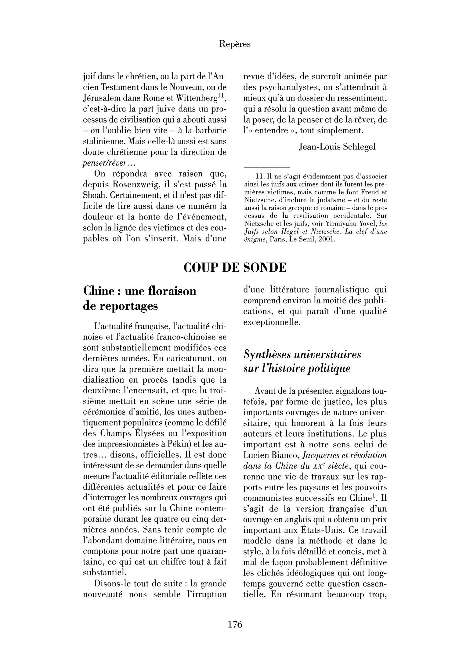 Chine: une floraison de reportages