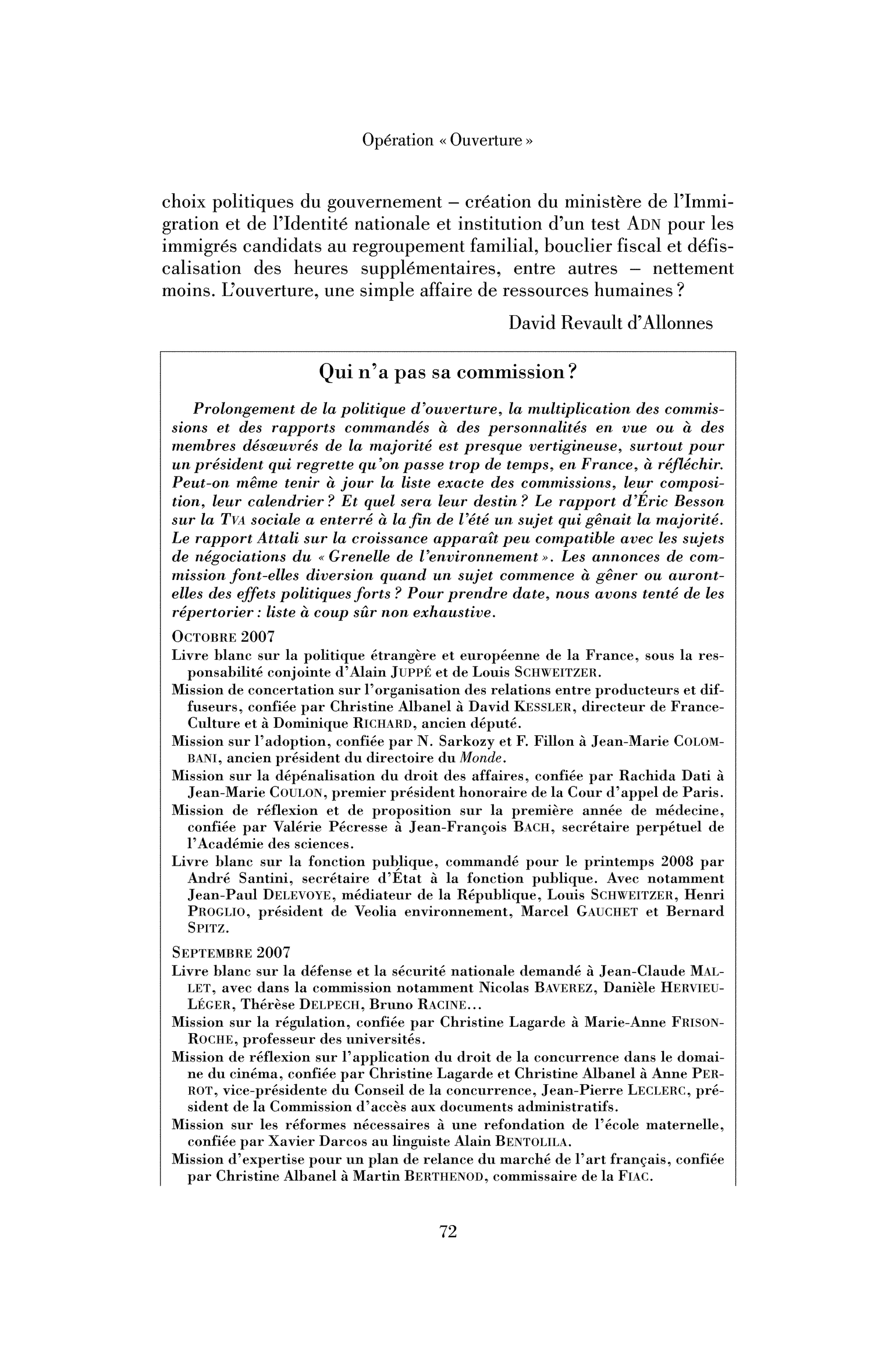 Qui n’a pas sa commission ? (Encadré)