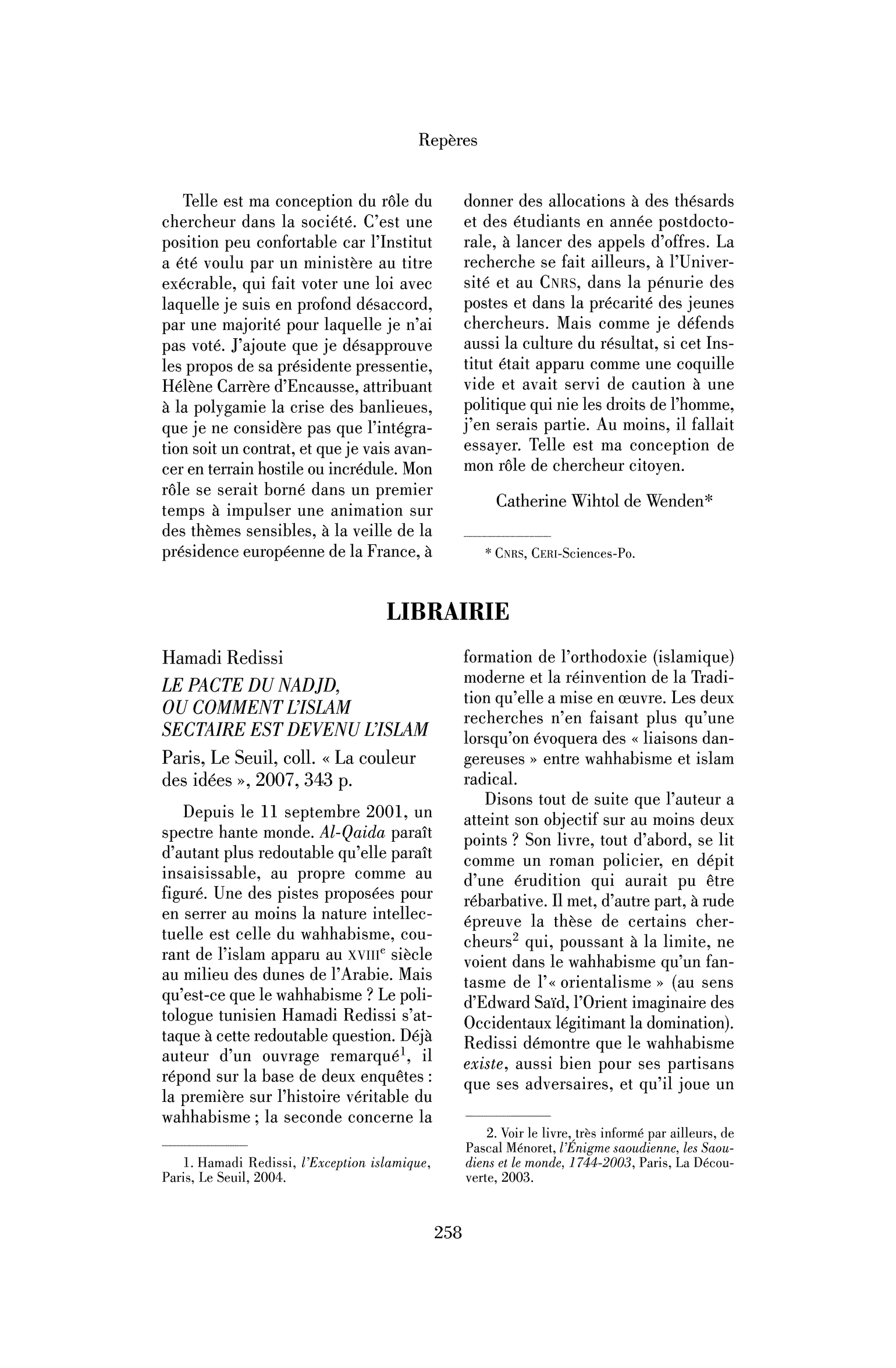 Hamadi Redissi: le Pacte du Nadjd, ou comment l’islam sectaire est devenu l’islam