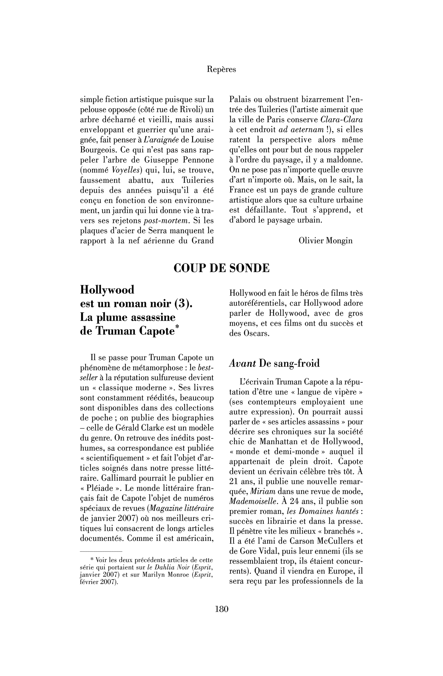 Hollywood est un roman noir (3). La plume assassine de Truman Capote
