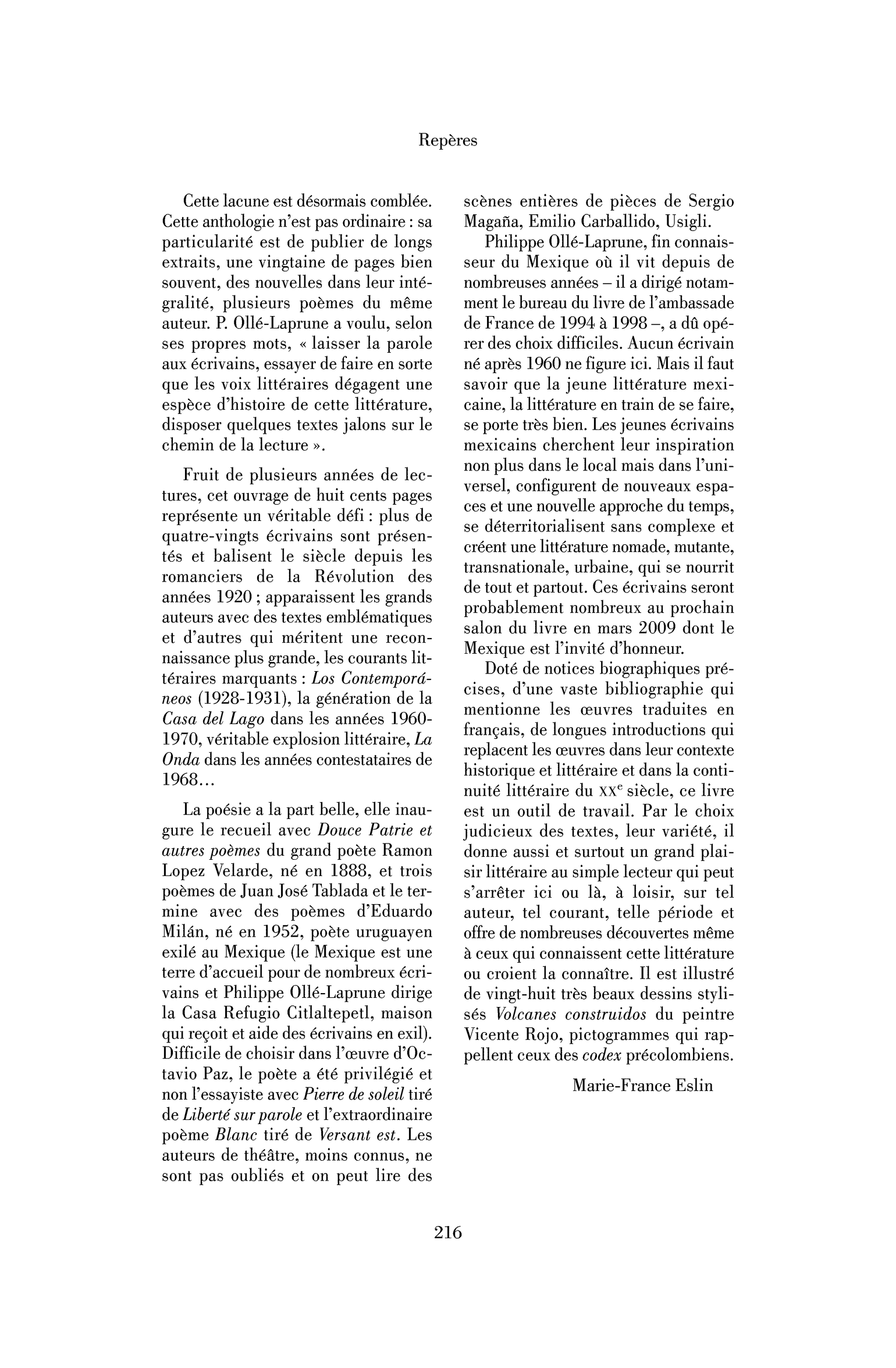 Philippe Ollé-Laprune : Cent ans de littérature mexicaine