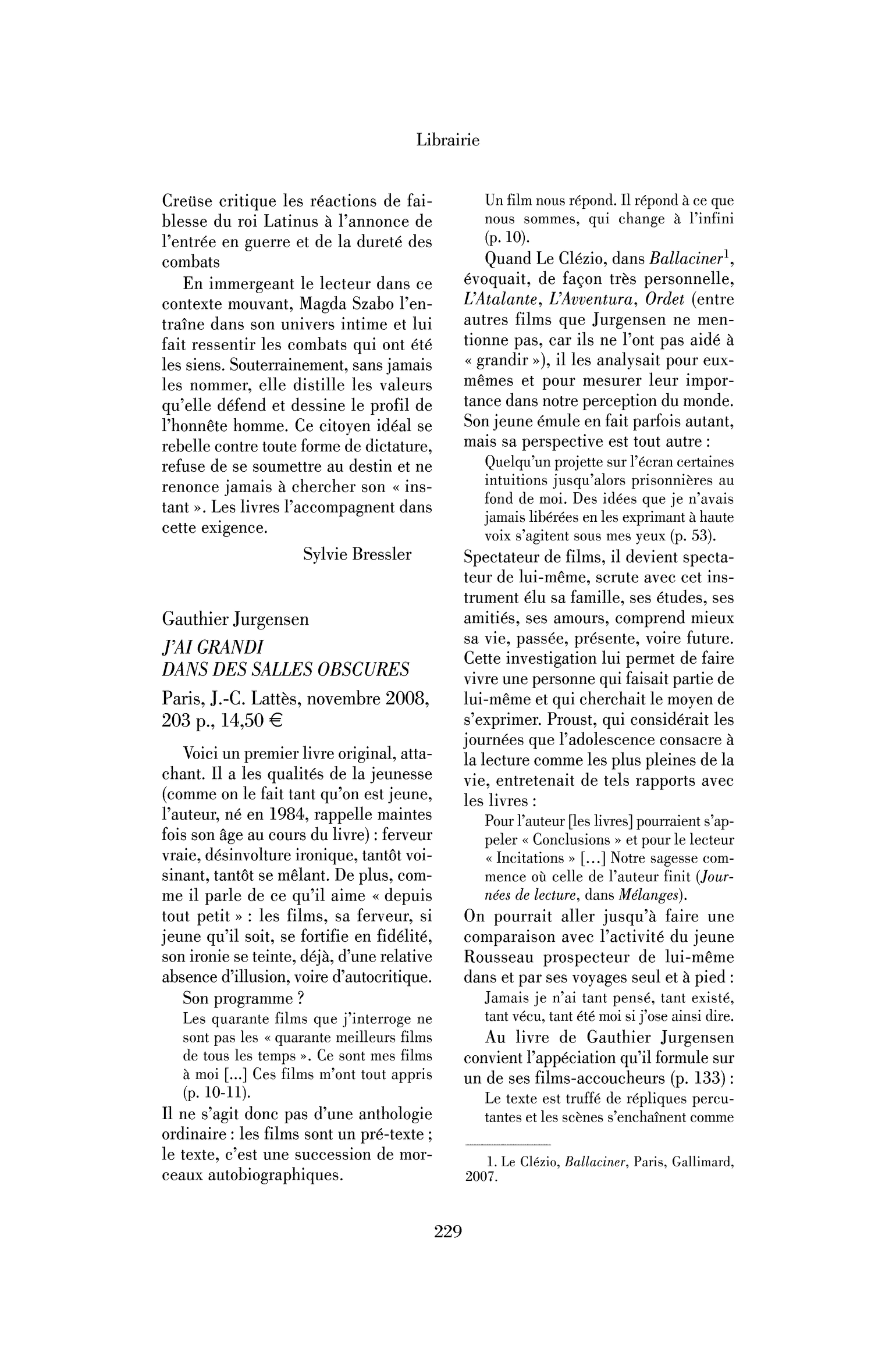 Gauthier Jurgensen : J’ai grandi dans des salles obscures