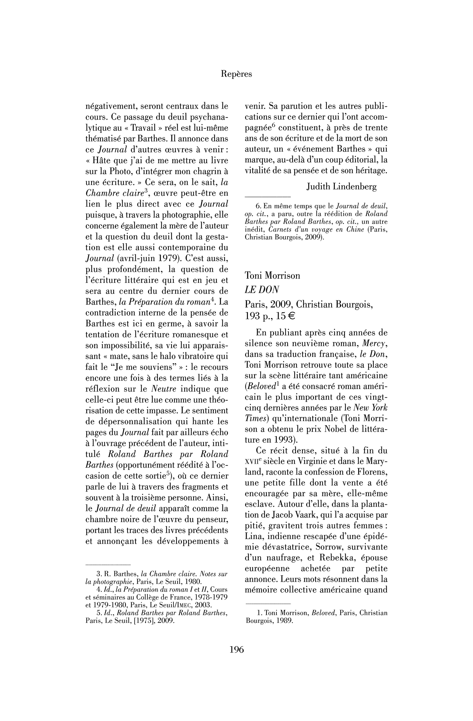 Toni Morrison : le Don