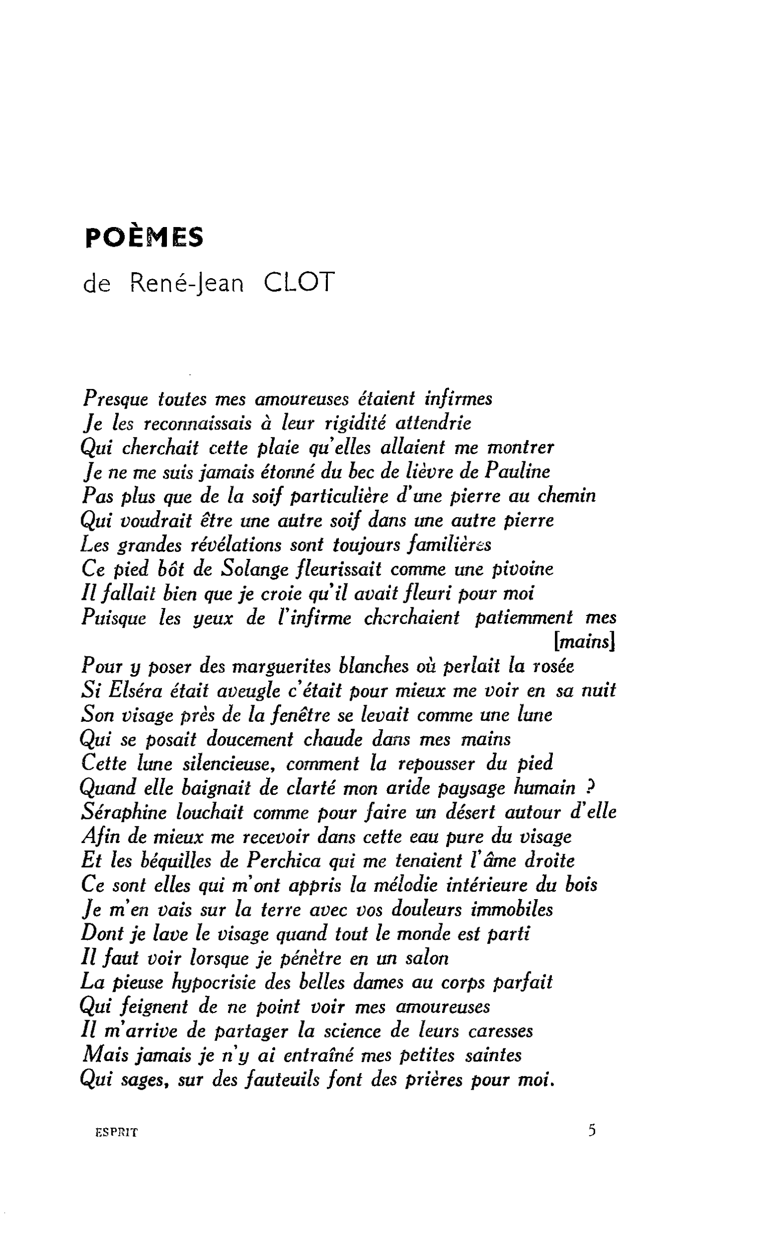 POÈMES
