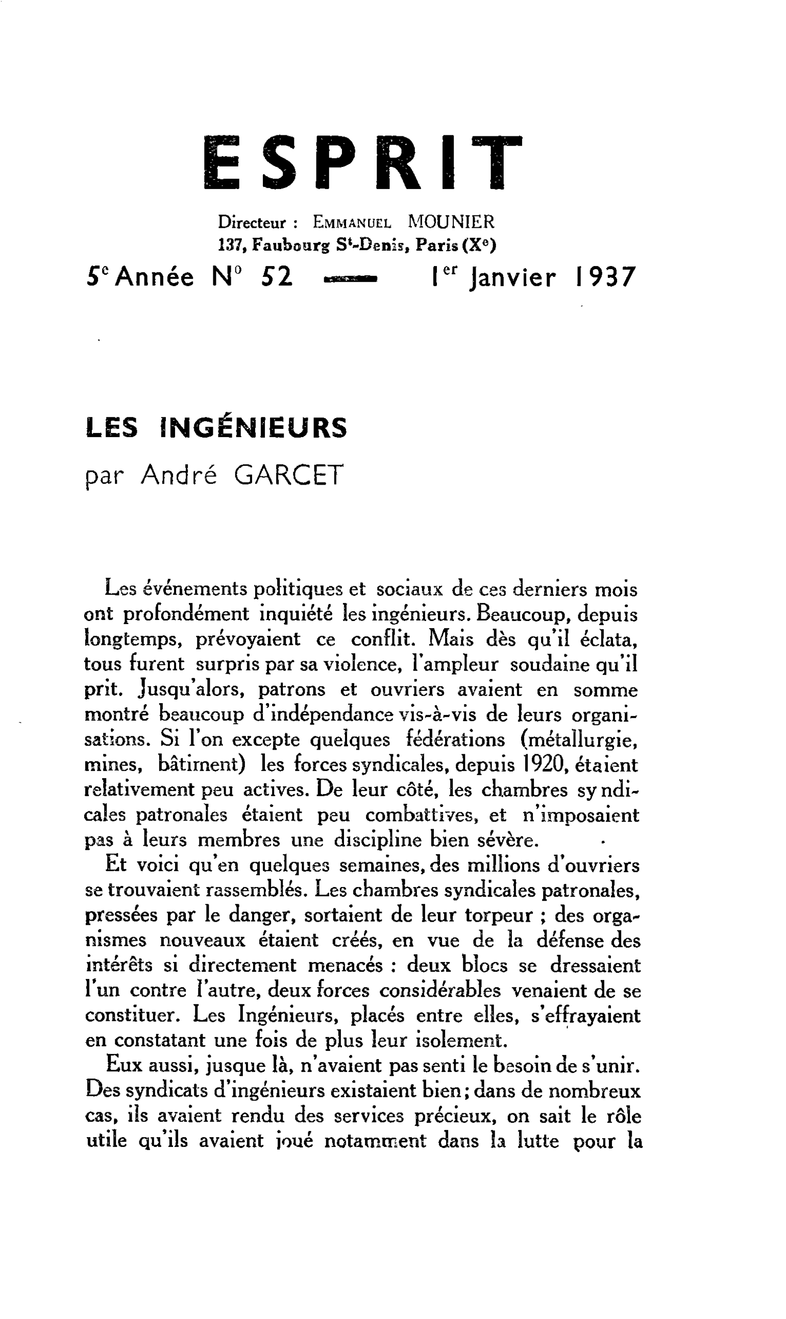 LES INGÉNIEURS