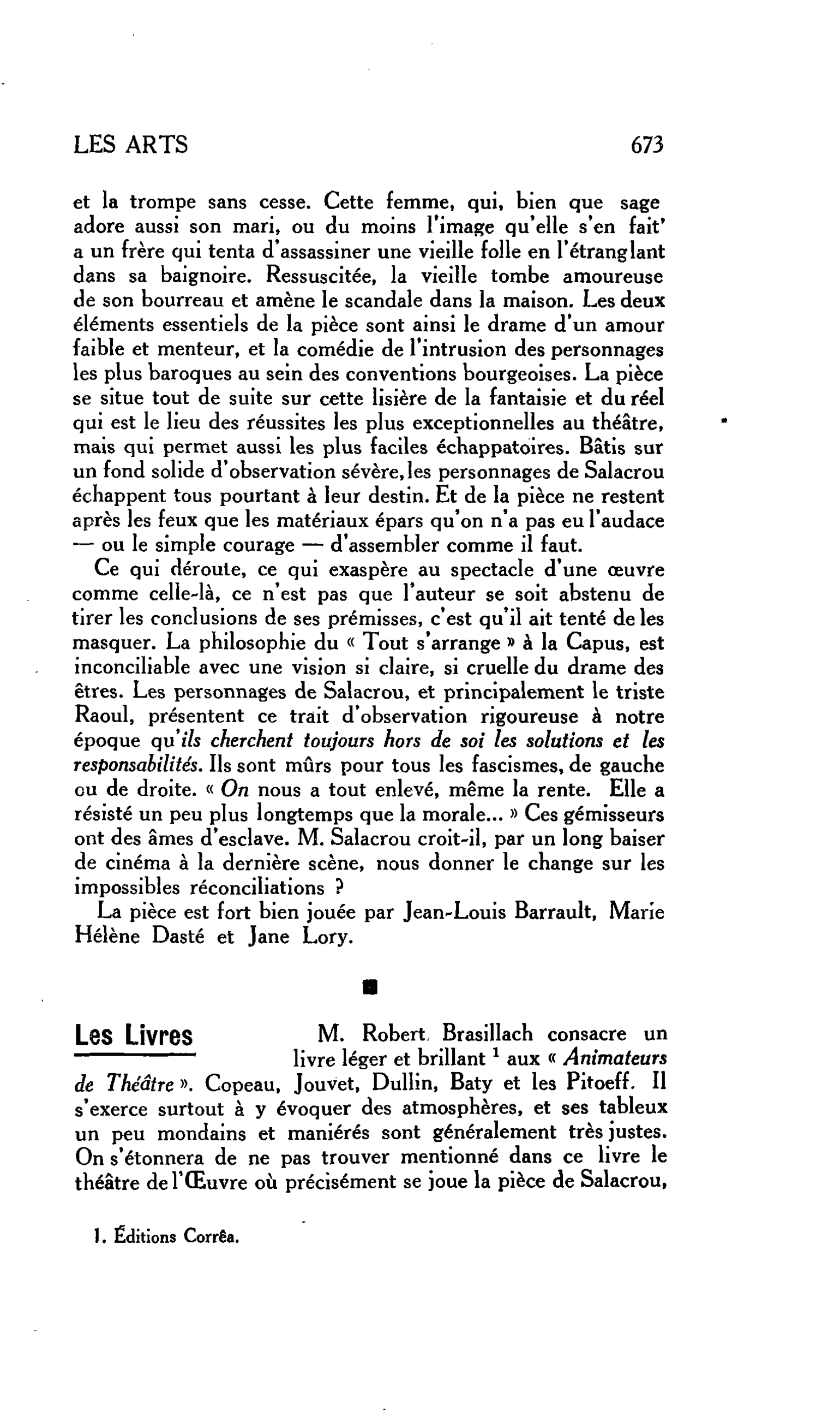 LES ARTS : Les Livres