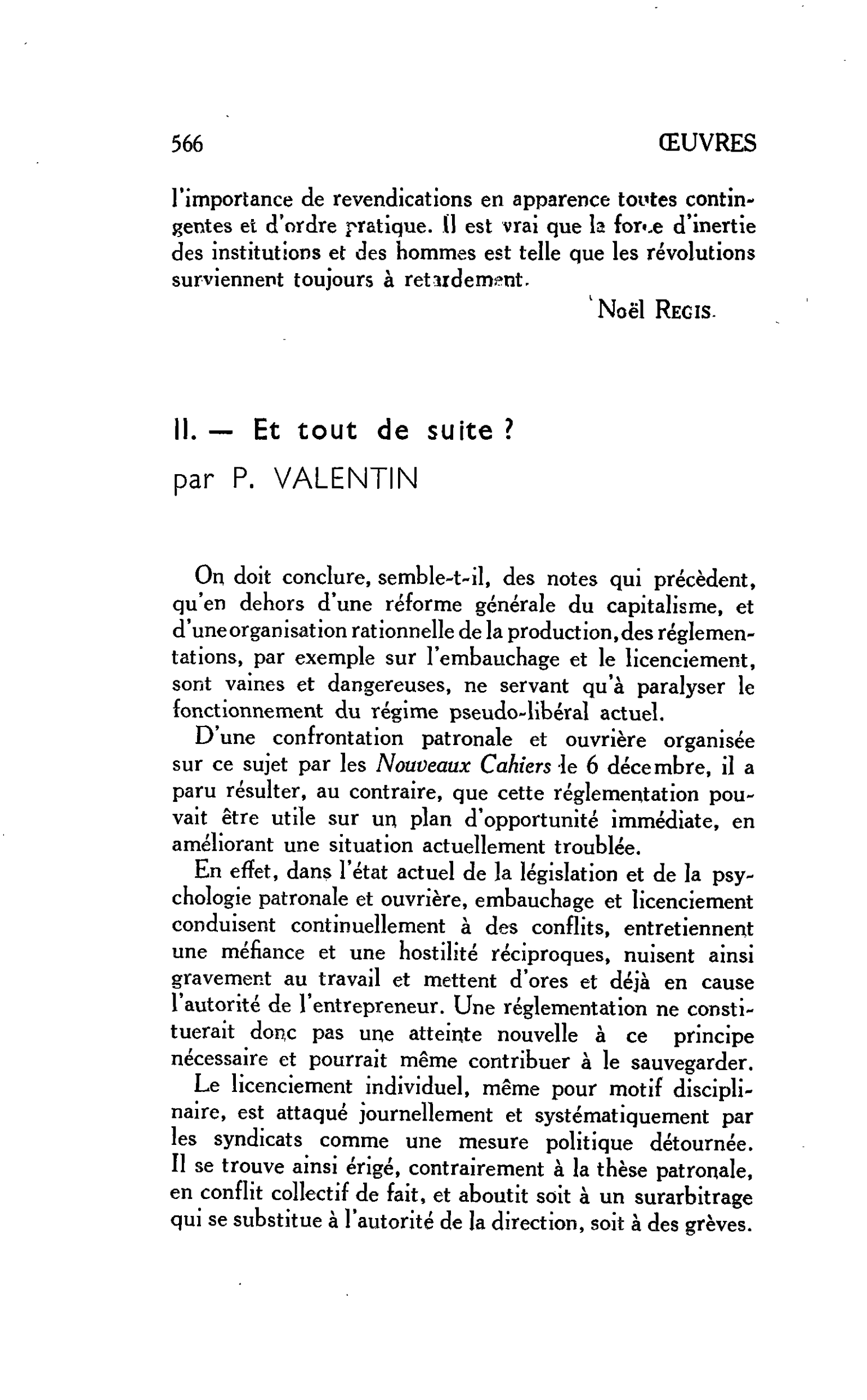 L’AUTORITÉ PATRONALE EST-ELLE MENACÉE ? : II. ? Et tout de suite ?