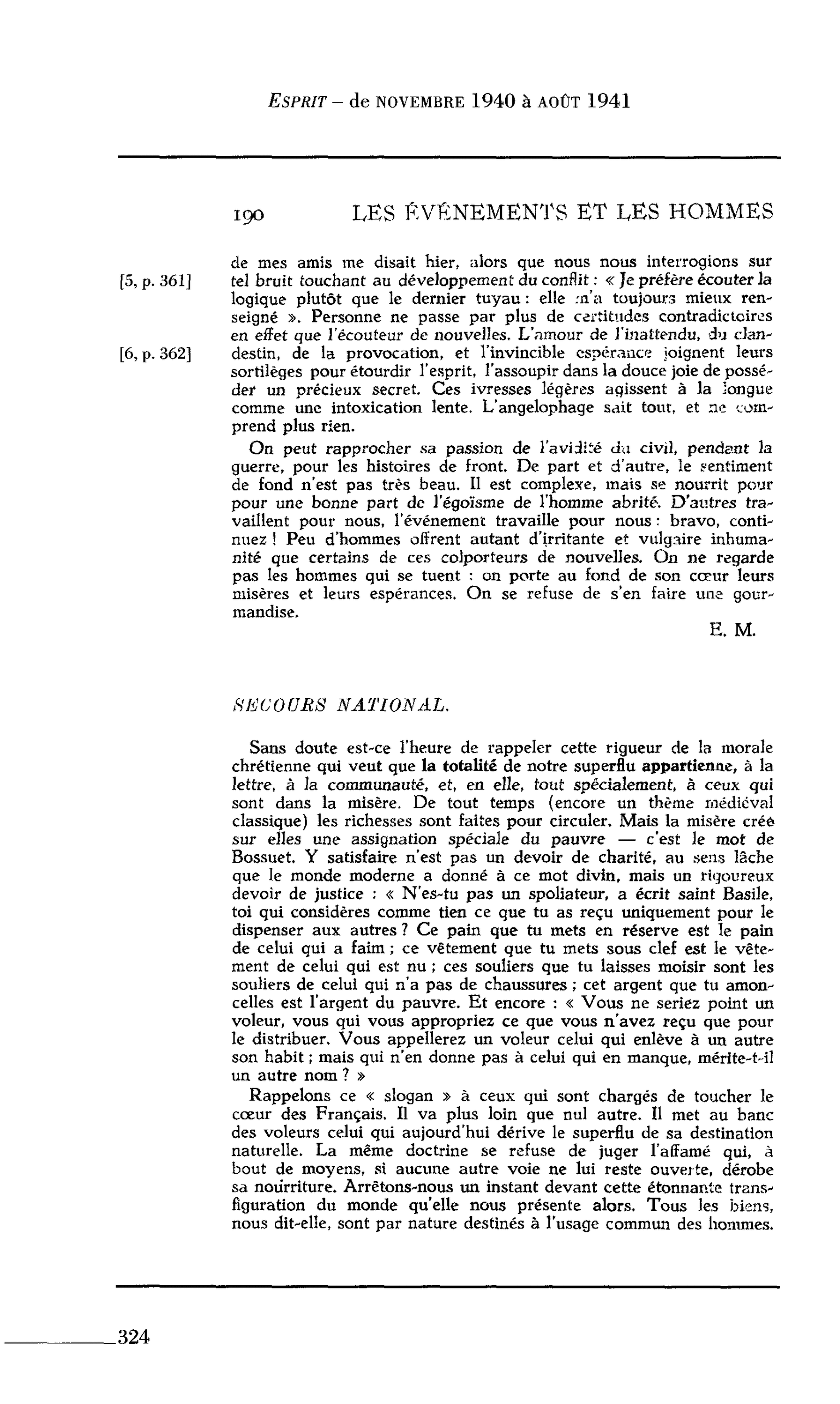 Journal des Témoins : SECOURS NATIONAL