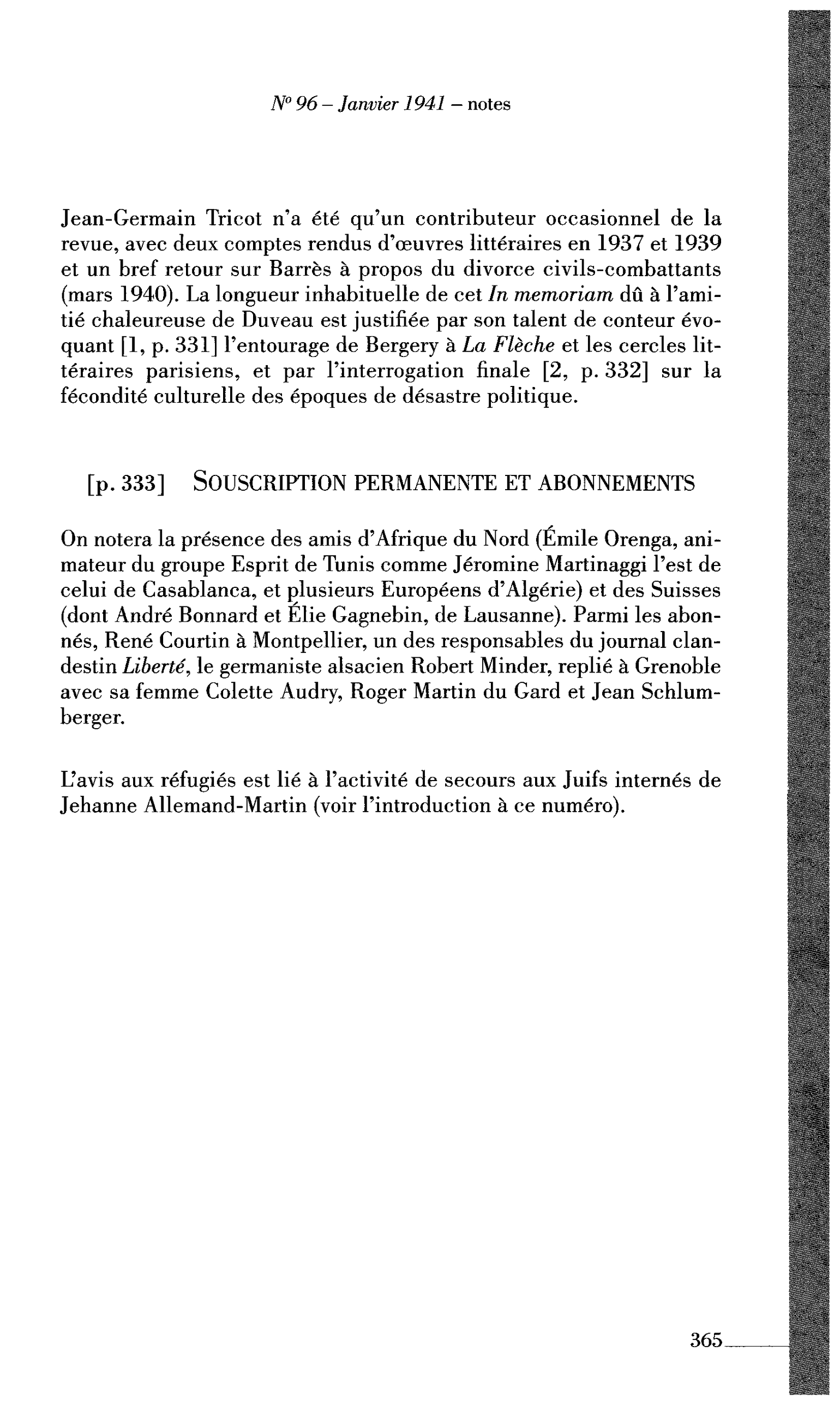 Souscription permanente et abonnements