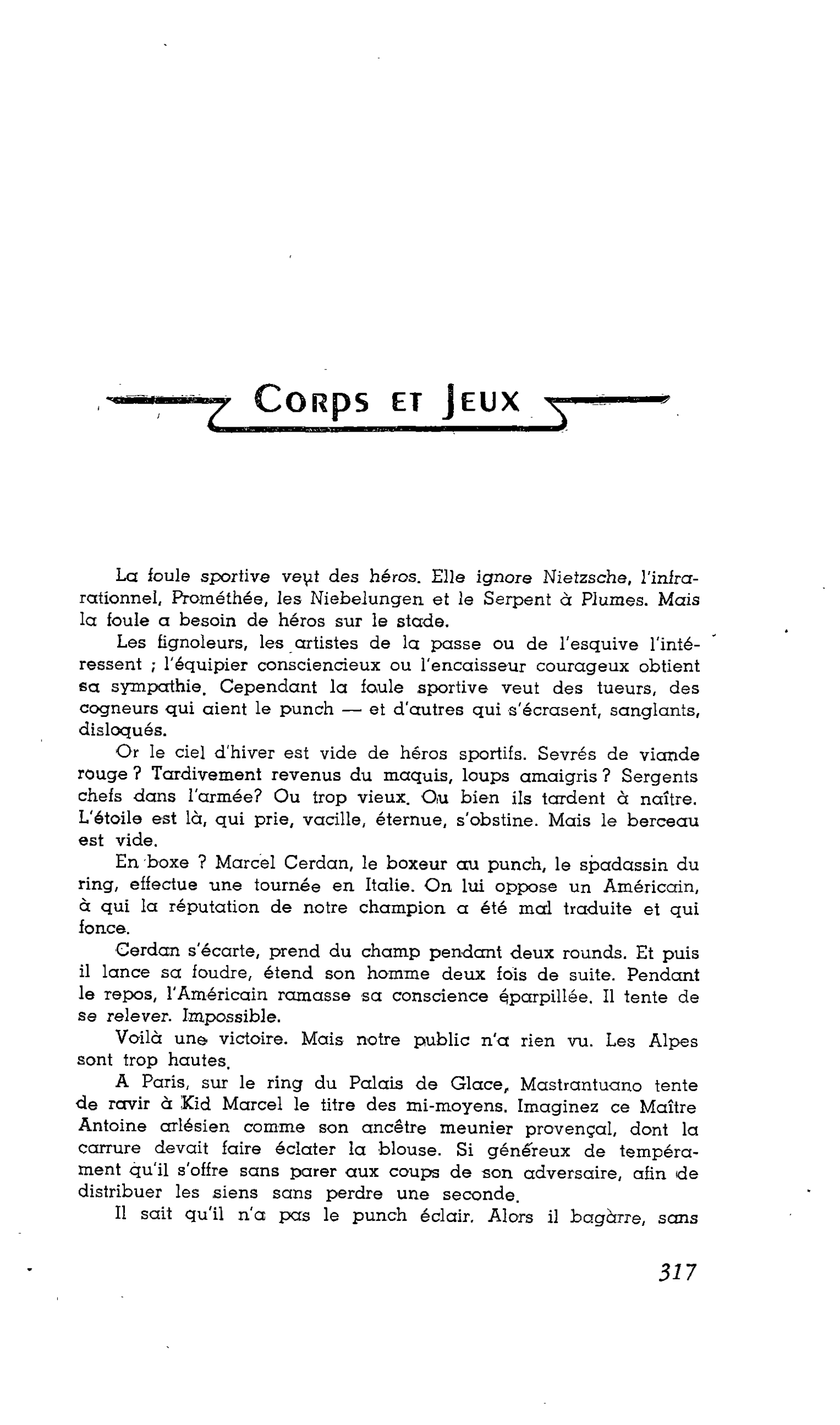 Corps et Jeux