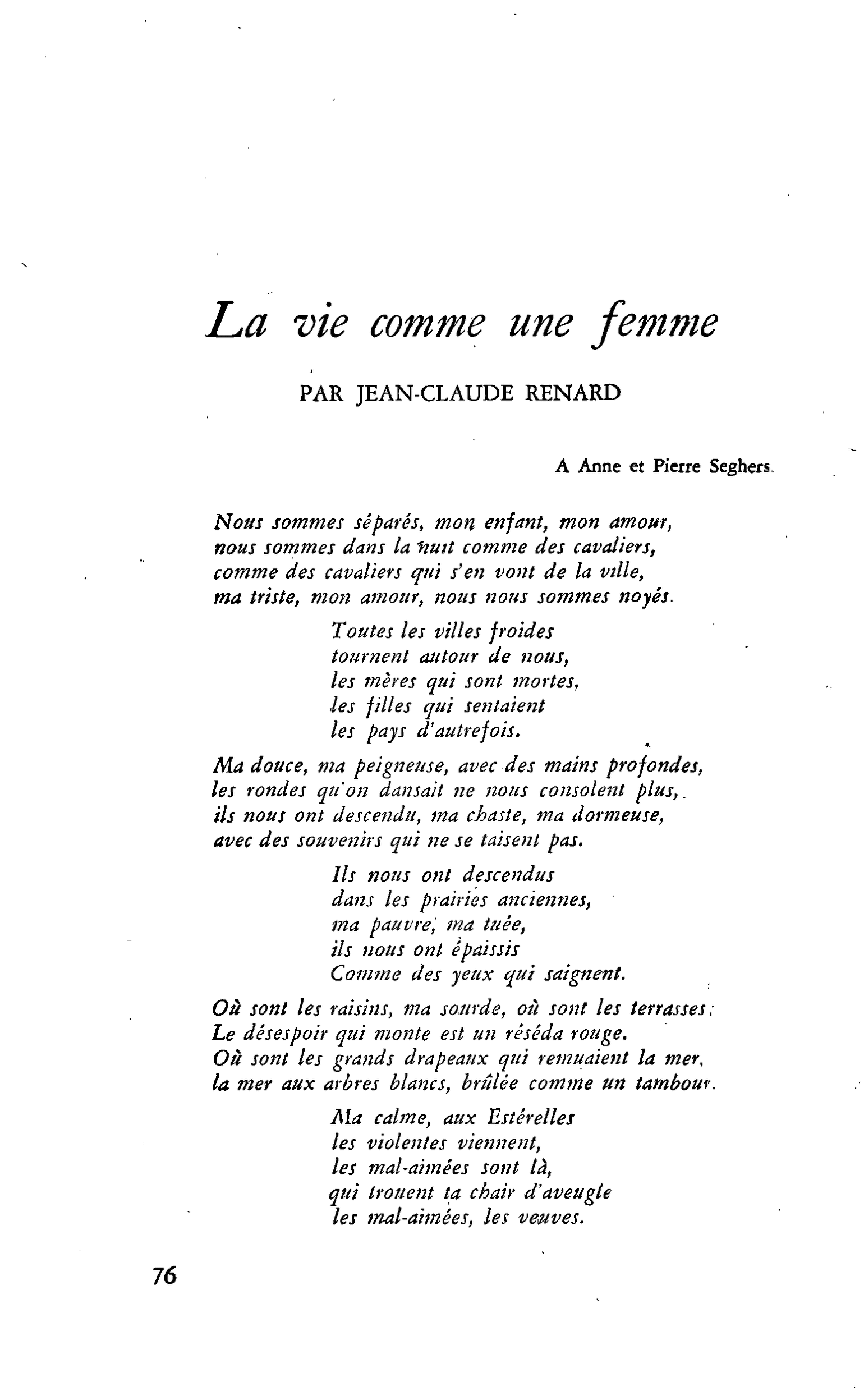 La vie comme une femme