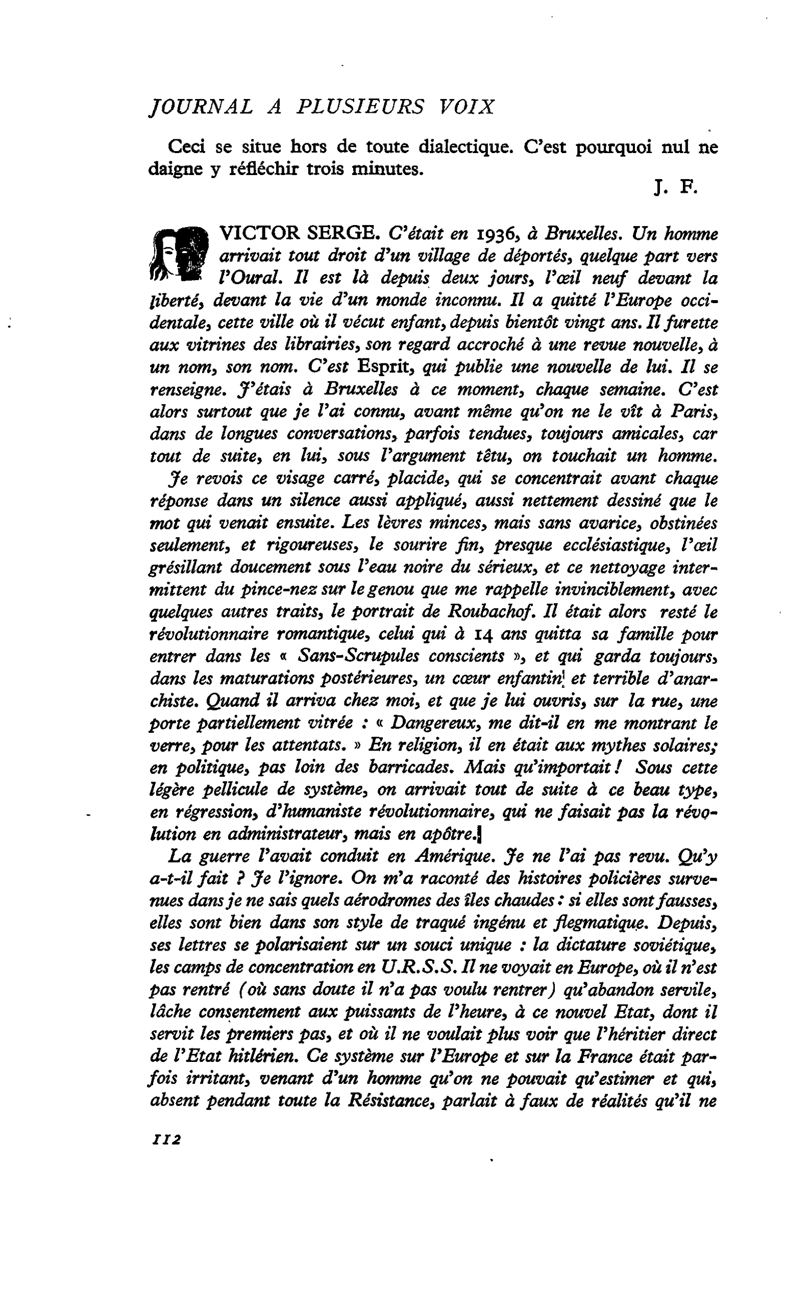 VICTOR SERGE