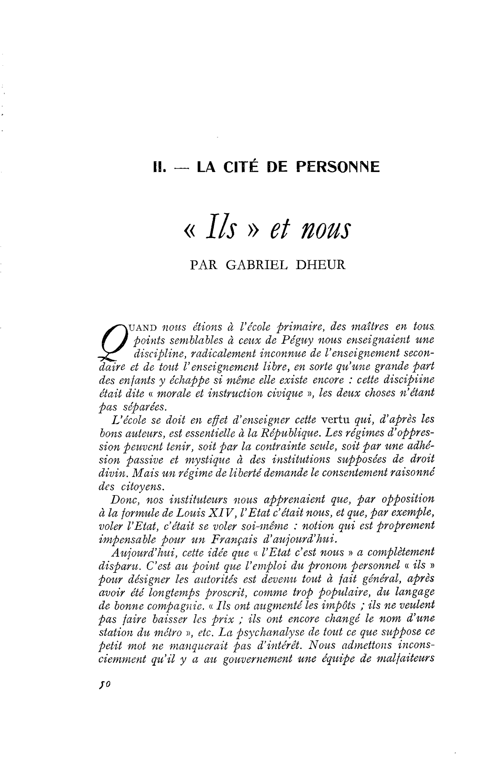 « Ils » et nous