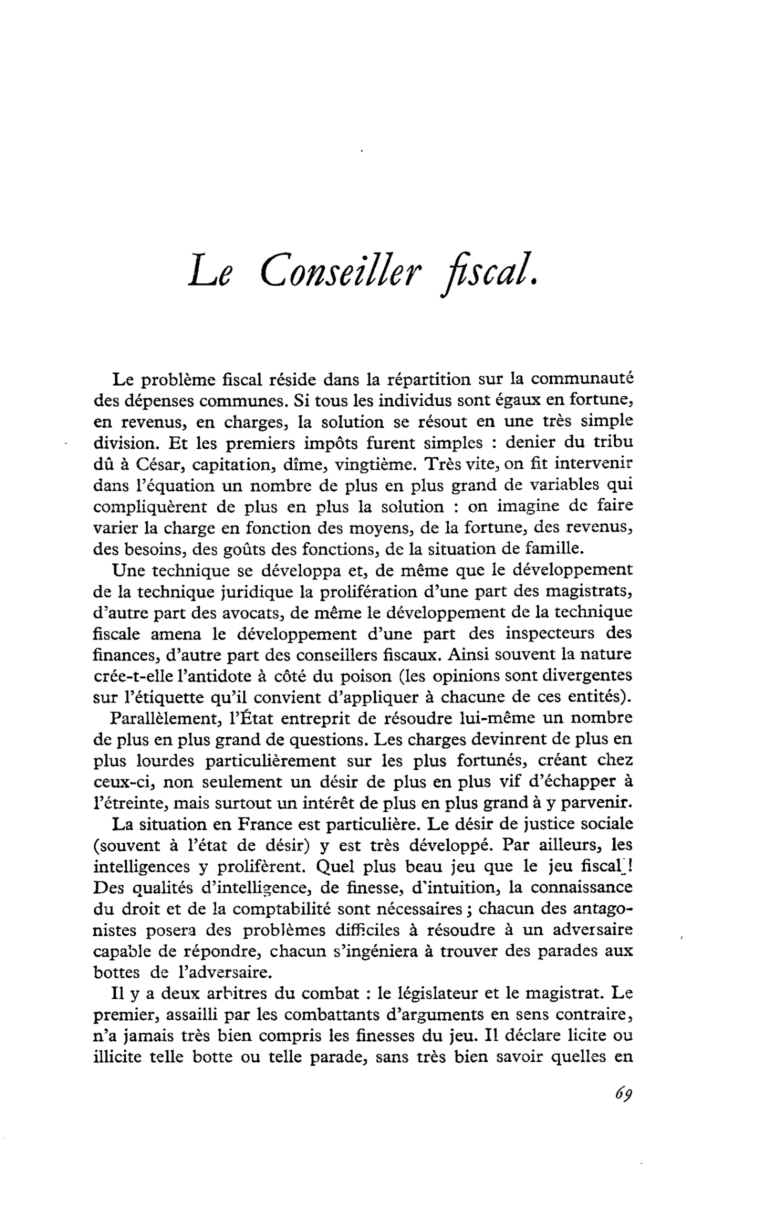 Le Conseiller fiscal