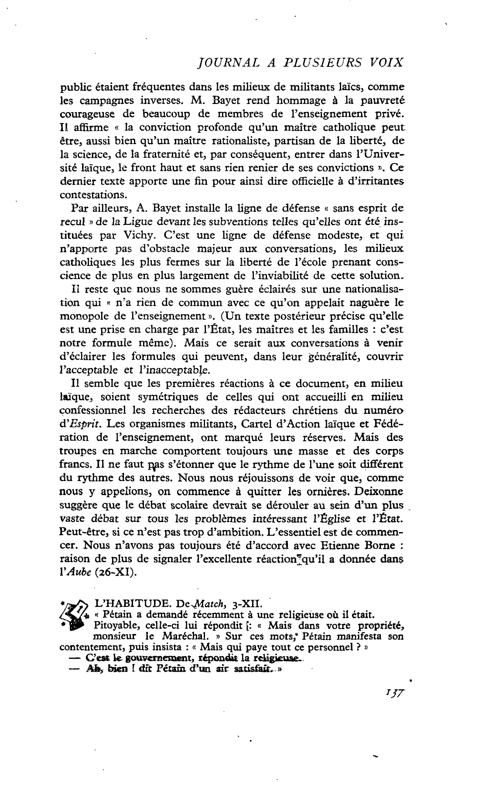 L’HABITUDE